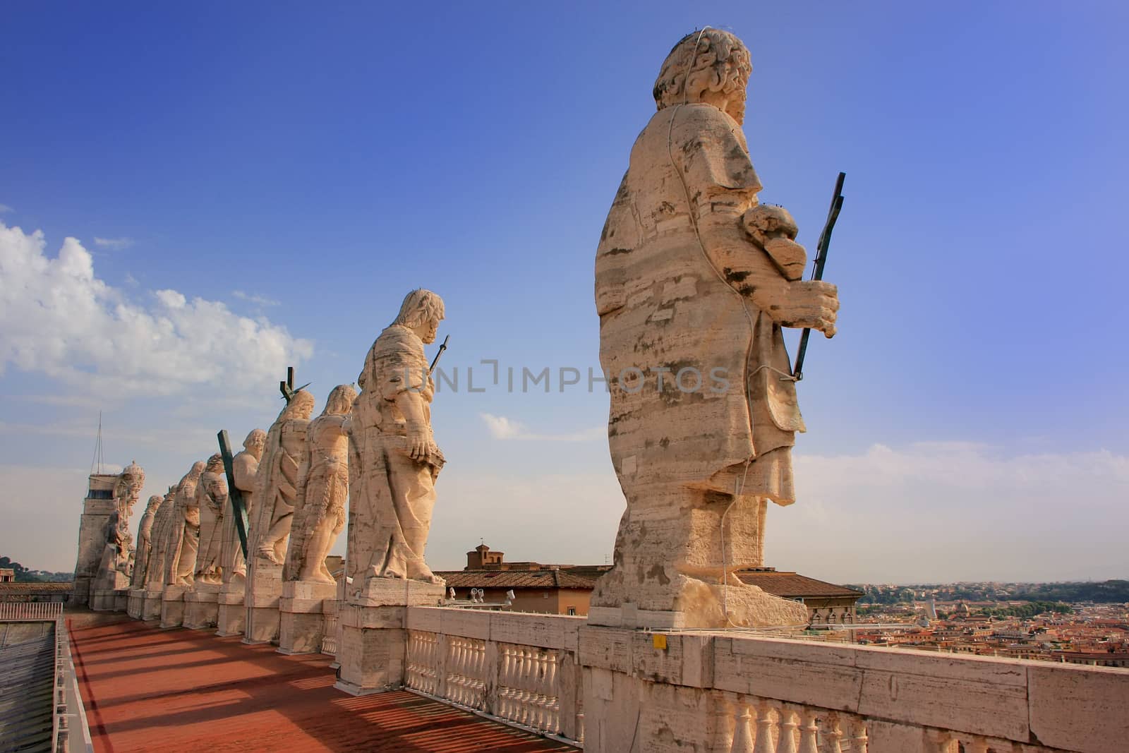 Statues of Saints, St Peters Basilica, Vatican City, Rome by donya_nedomam