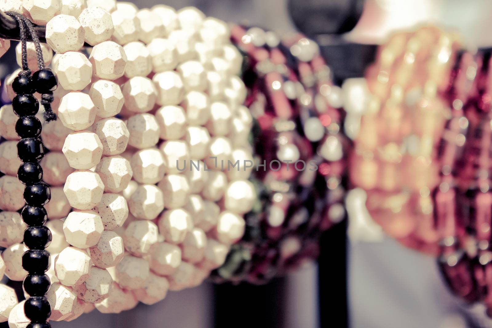 bead bangles in shop of surajkund fair, retro style by motionkarma