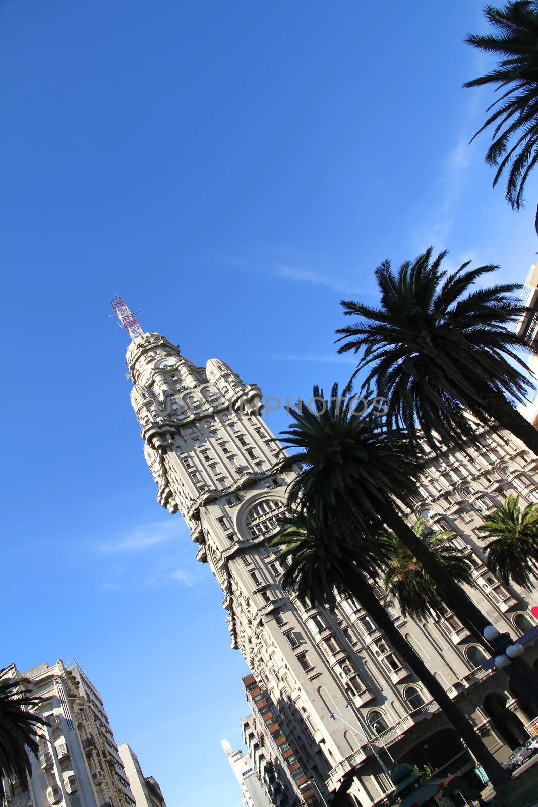 The Palacio Salvo in Montevideo, Uruguay.