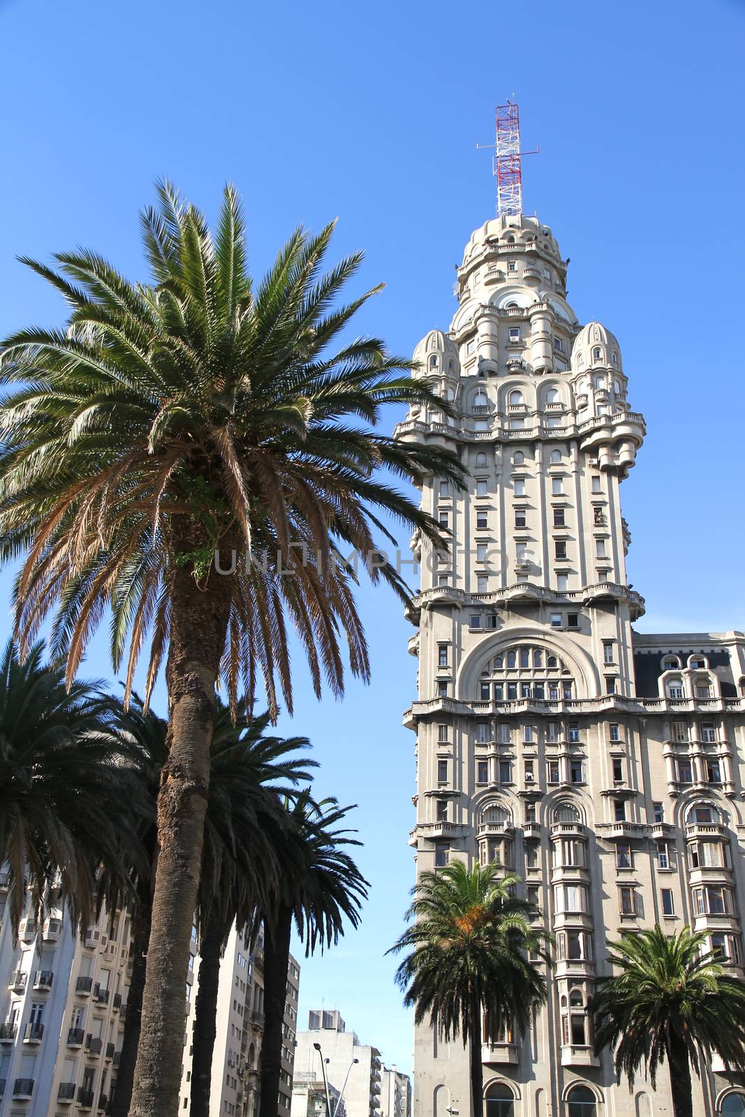 The Palacio Salvo in Montevideo, Uruguay.