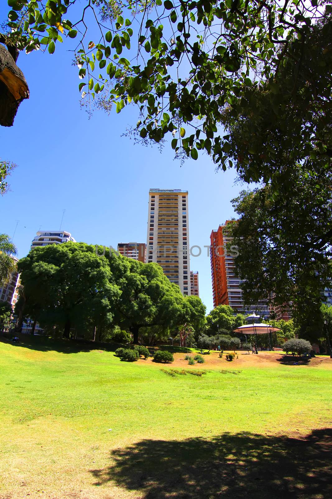 The Plaza Barrancas de Belgrano in Buenos Aires, Argentina.