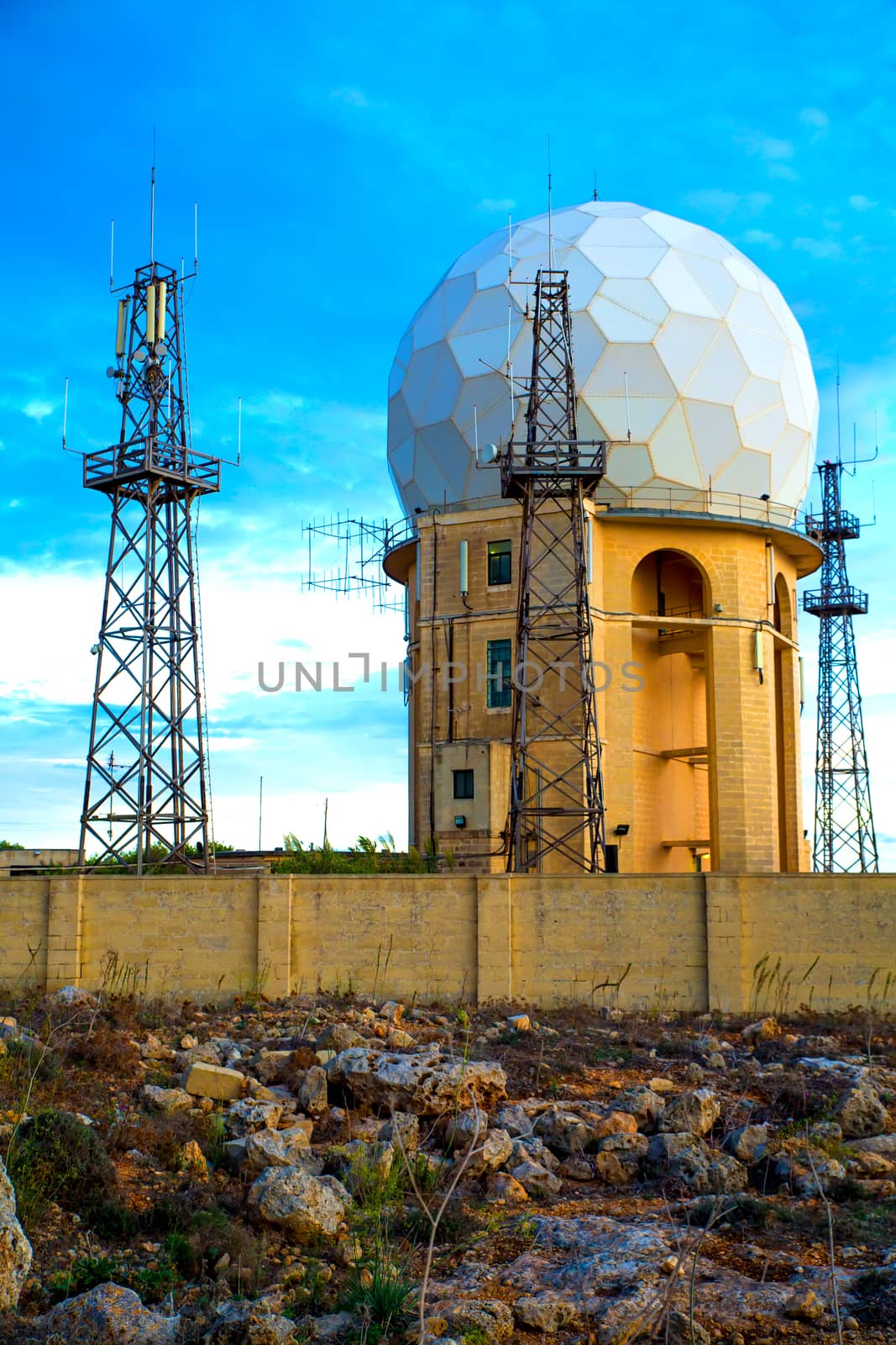 The Radar Station in Dingli, Malta, Europe.