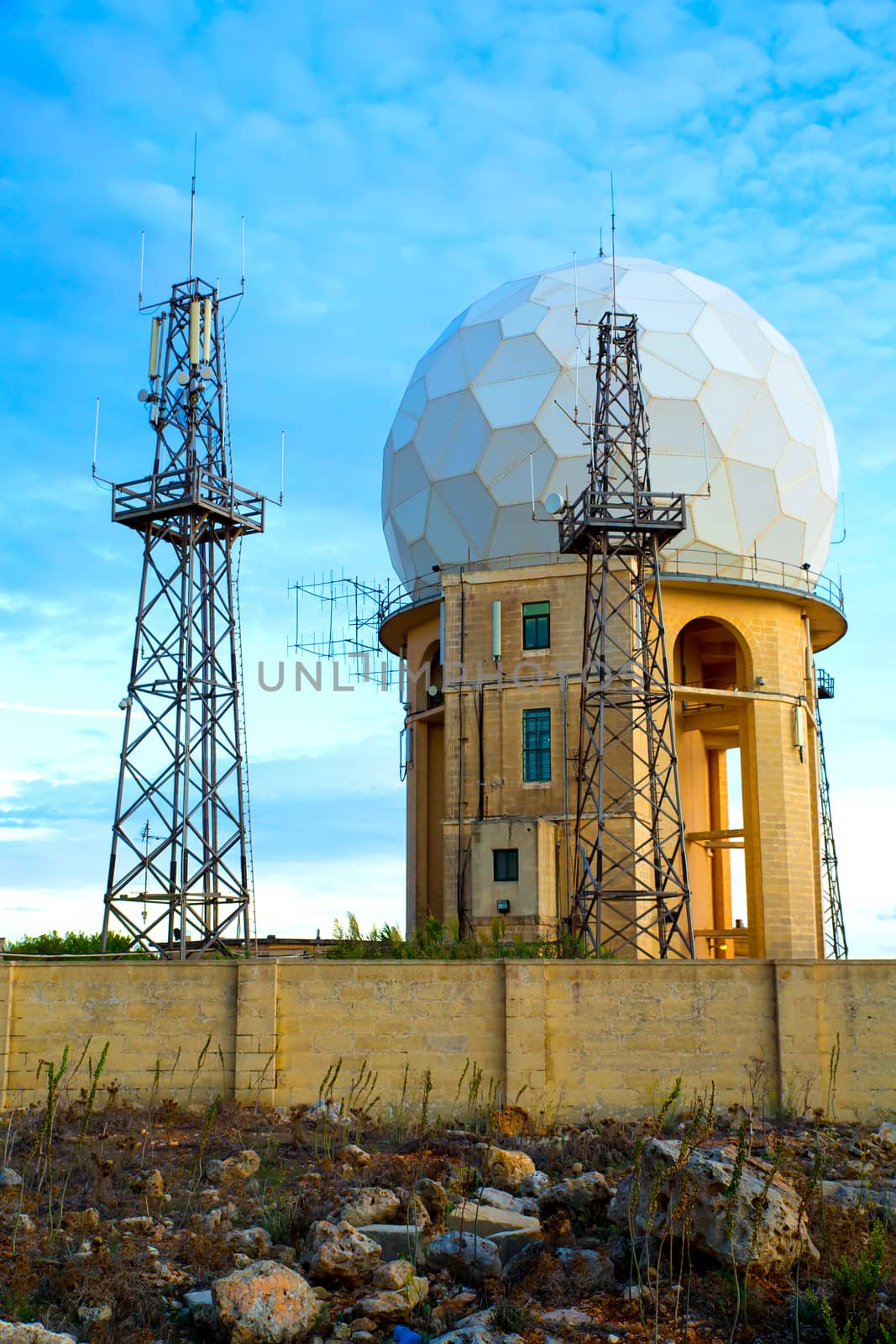 The Radar Station in Dingli, Malta, Europe.