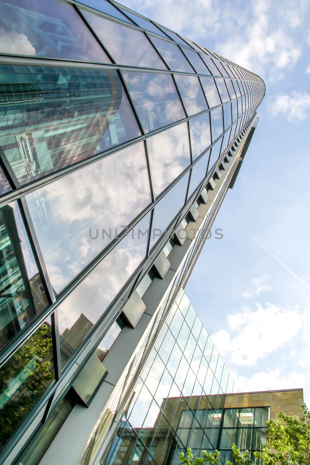 Modern architecture in Frankfurt am Main, Germany, Europe.