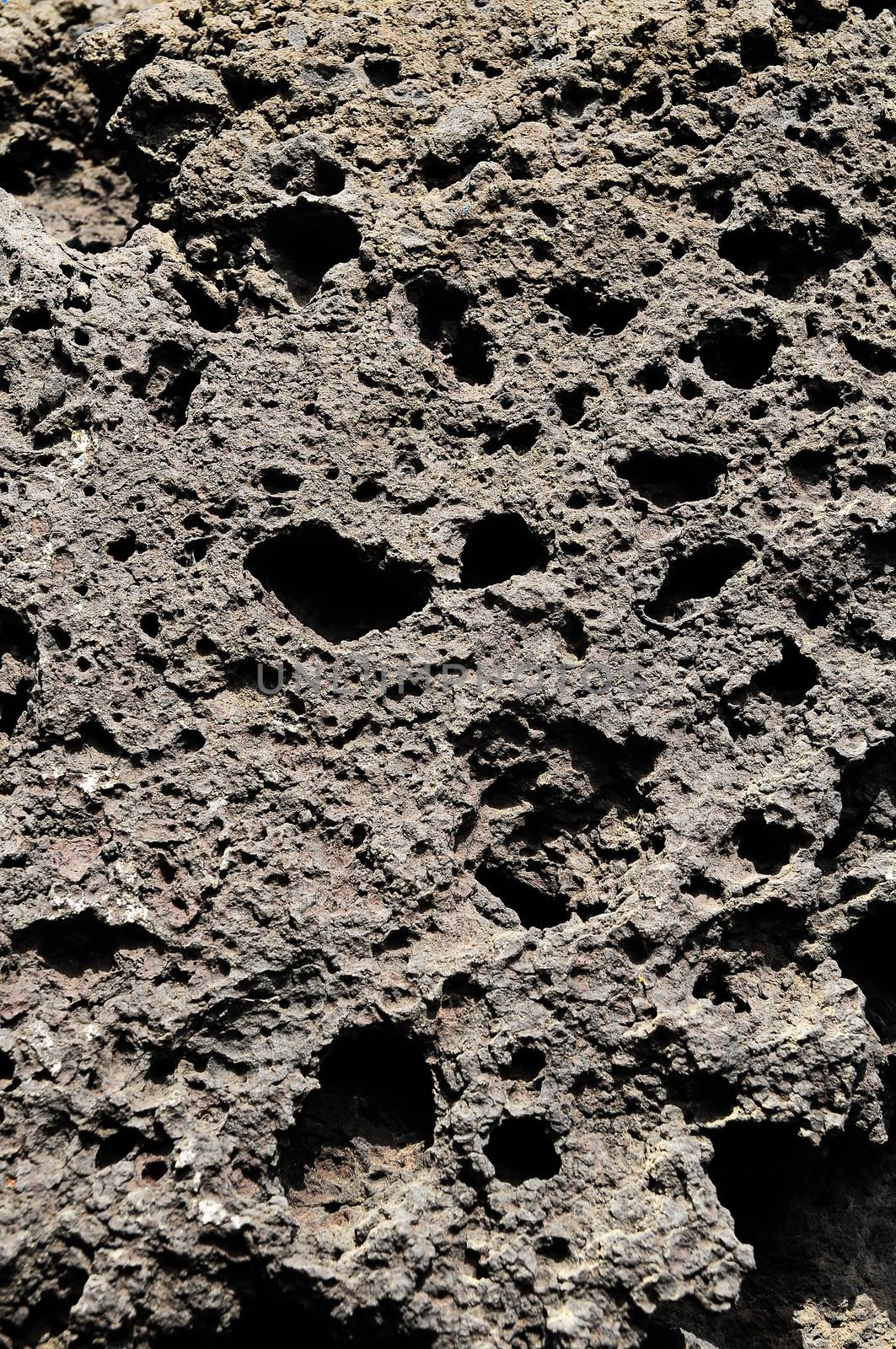 Stone Texture Hardened Lava in Tenerife Volcanic Canary Island