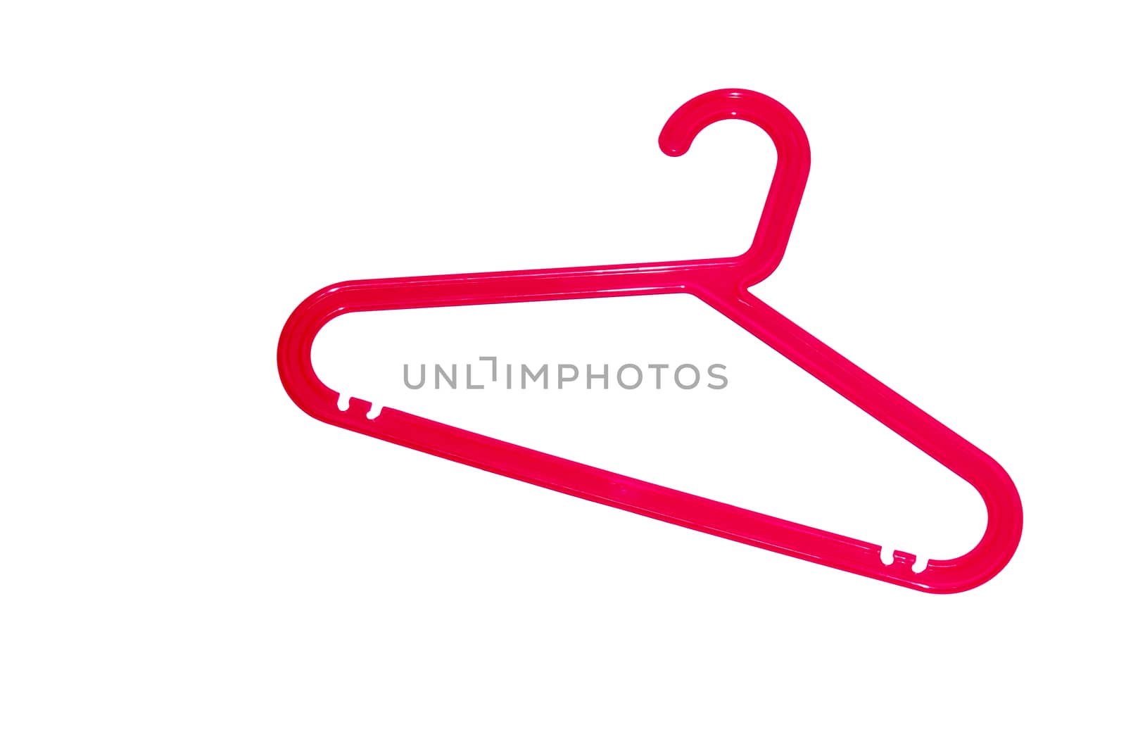 clothes hanger isolation of a white background