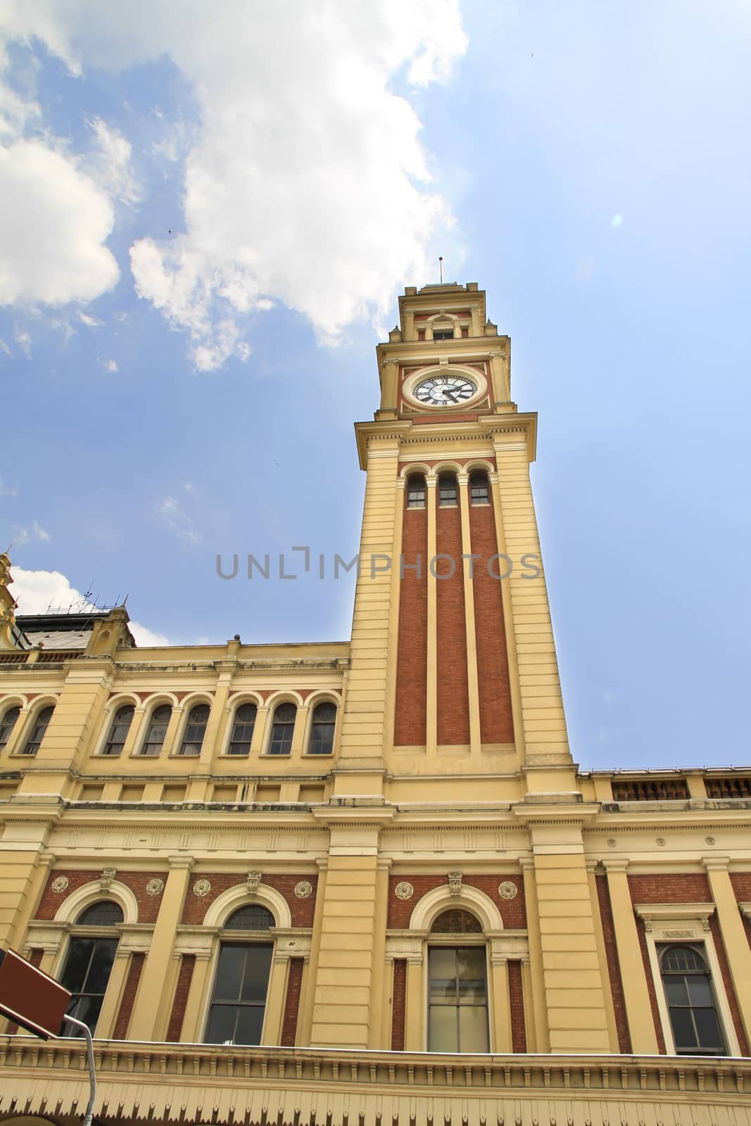 The famous train station Estacao da Luz in the Center of Sao Paulo, Brazil.