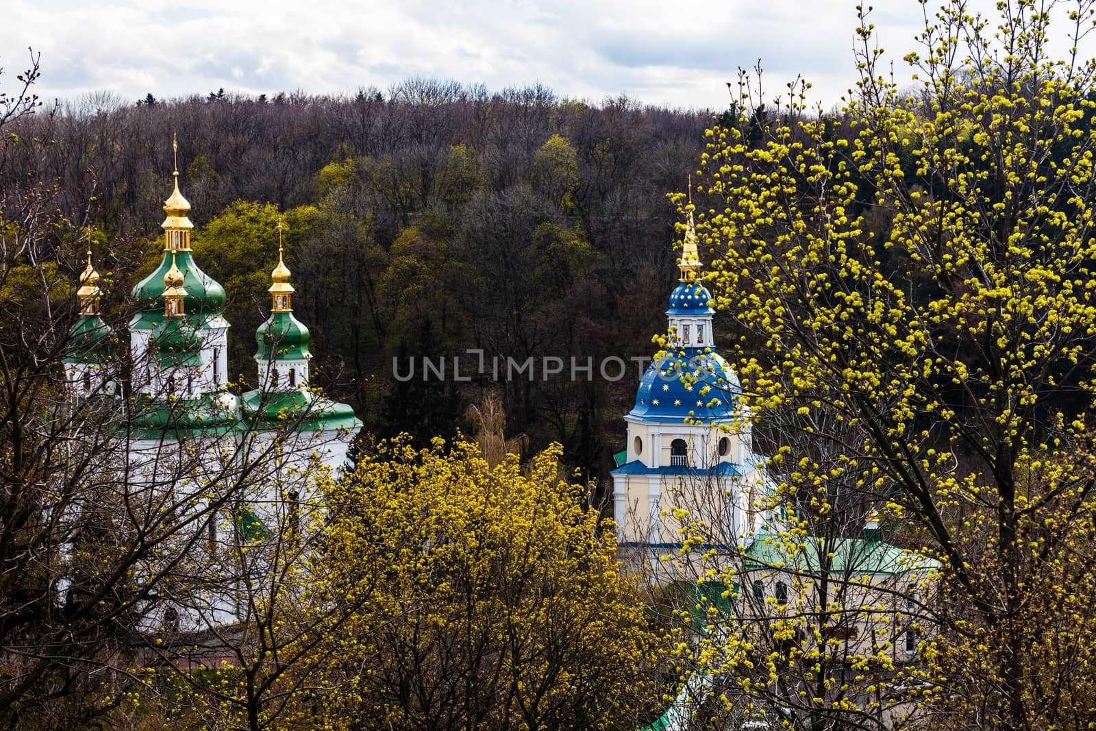 Vydubitskiy monastery in Kyiv, Ukraine by rootstocks
