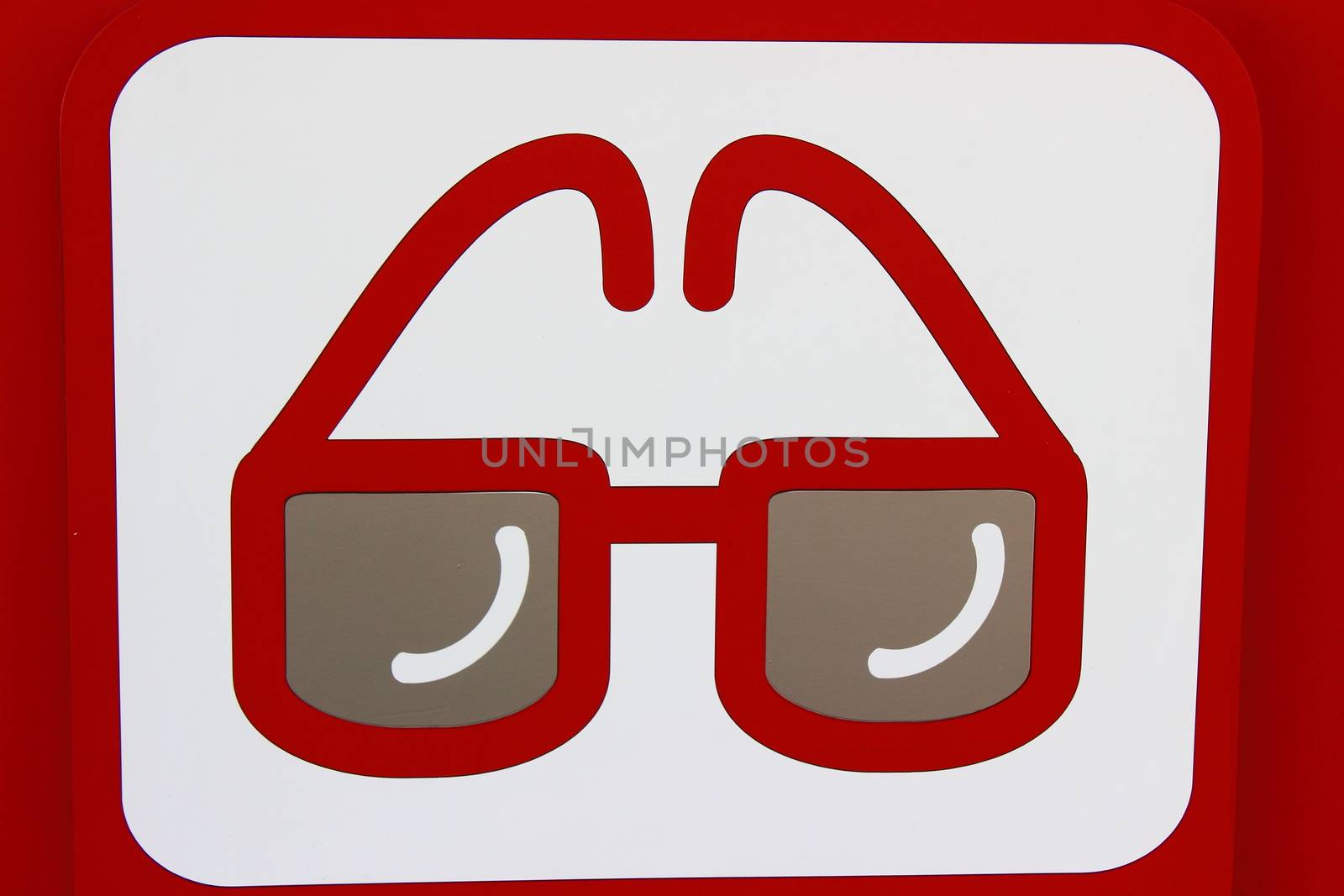 Icon on a white background points, meaning "optometrist"
