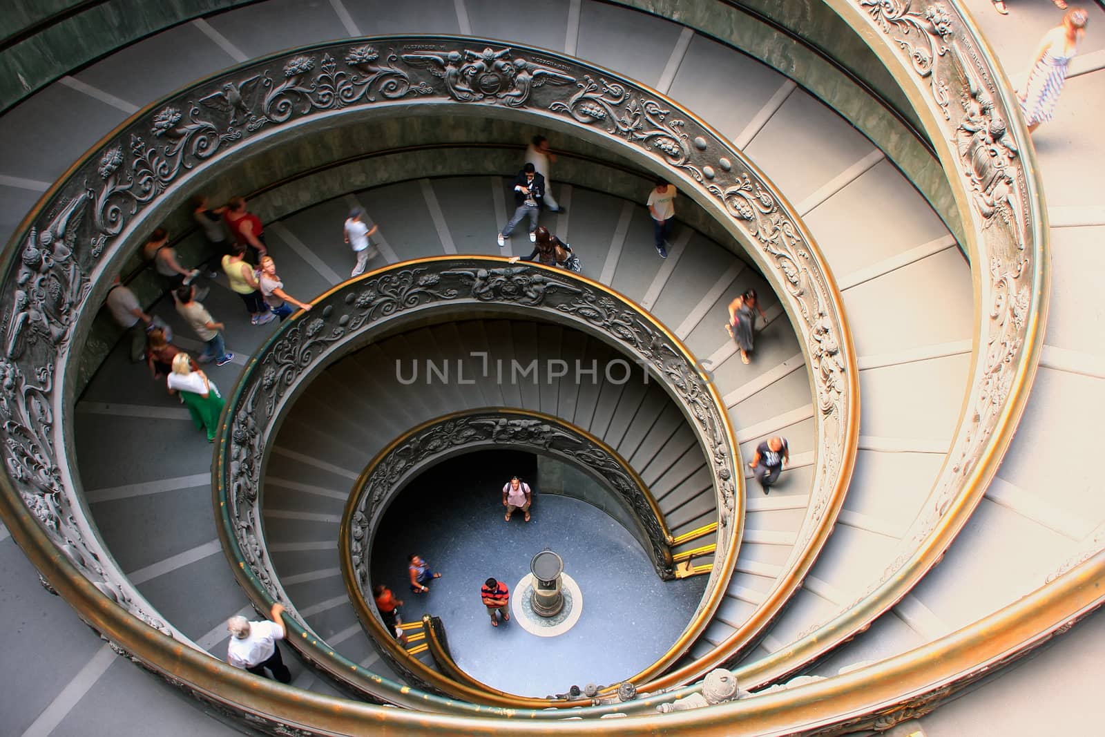 Spiral stairs in Vatican Museums, Rome, Italy