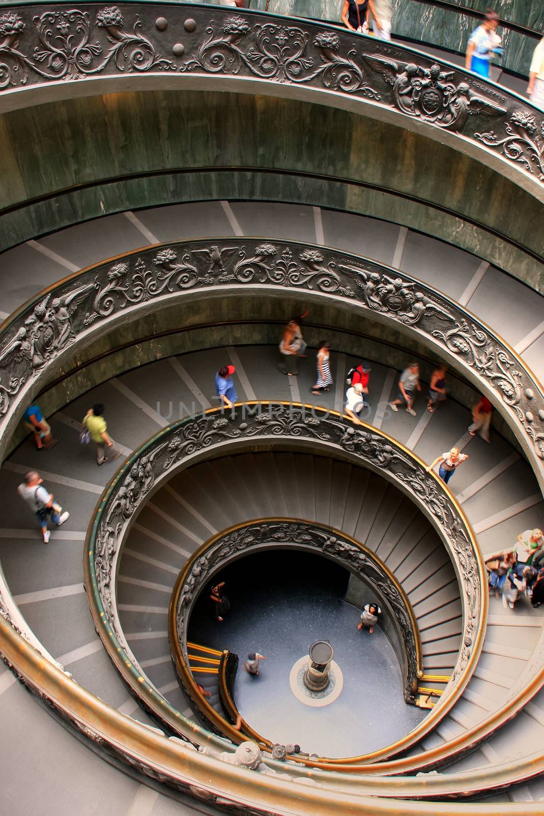 Spiral stairs in Vatican Museums, Rome, Italy by donya_nedomam