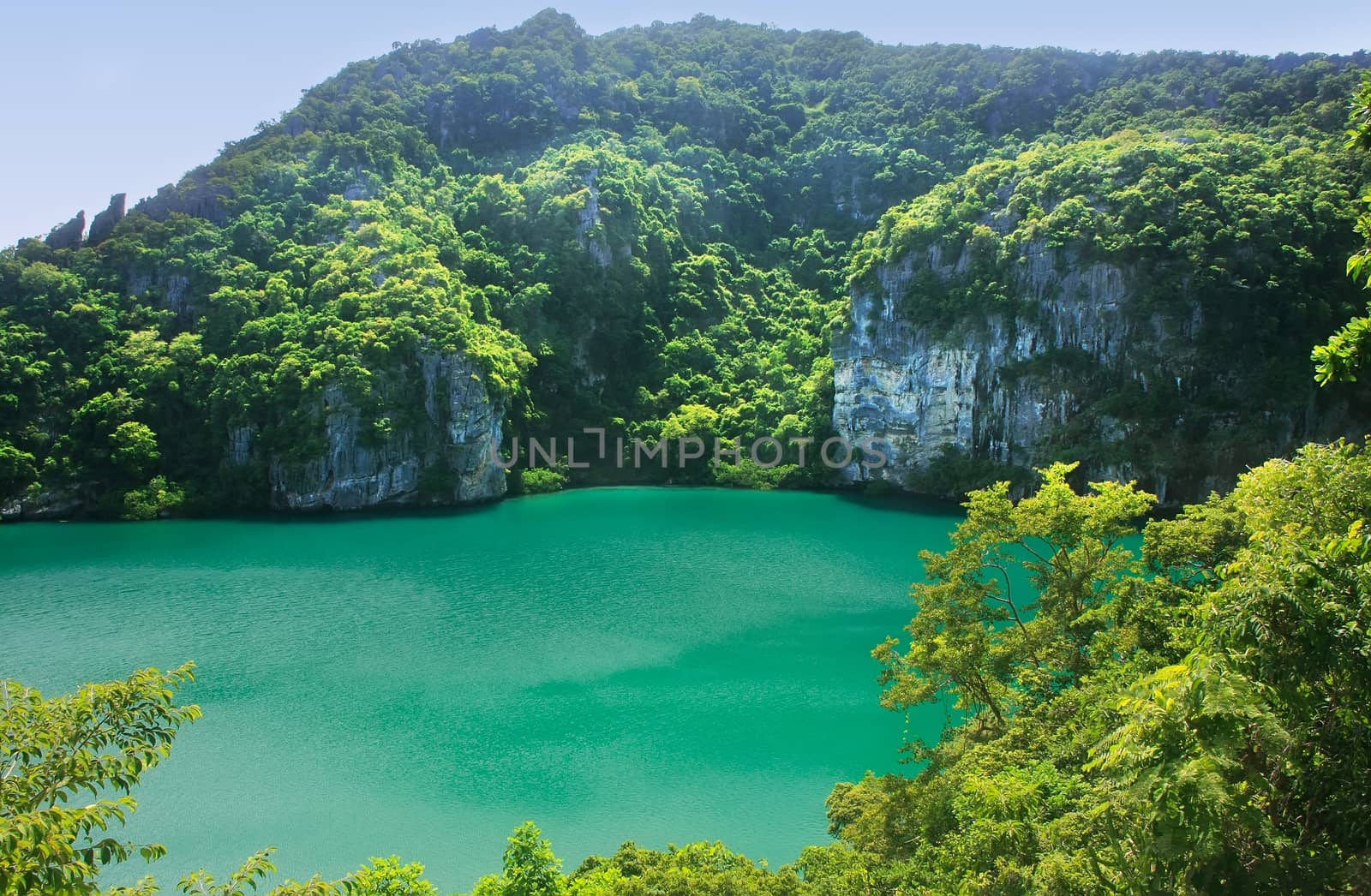 Thale Nai lagoon, Mae Koh island, Ang Thong National Marine Park, Thailand