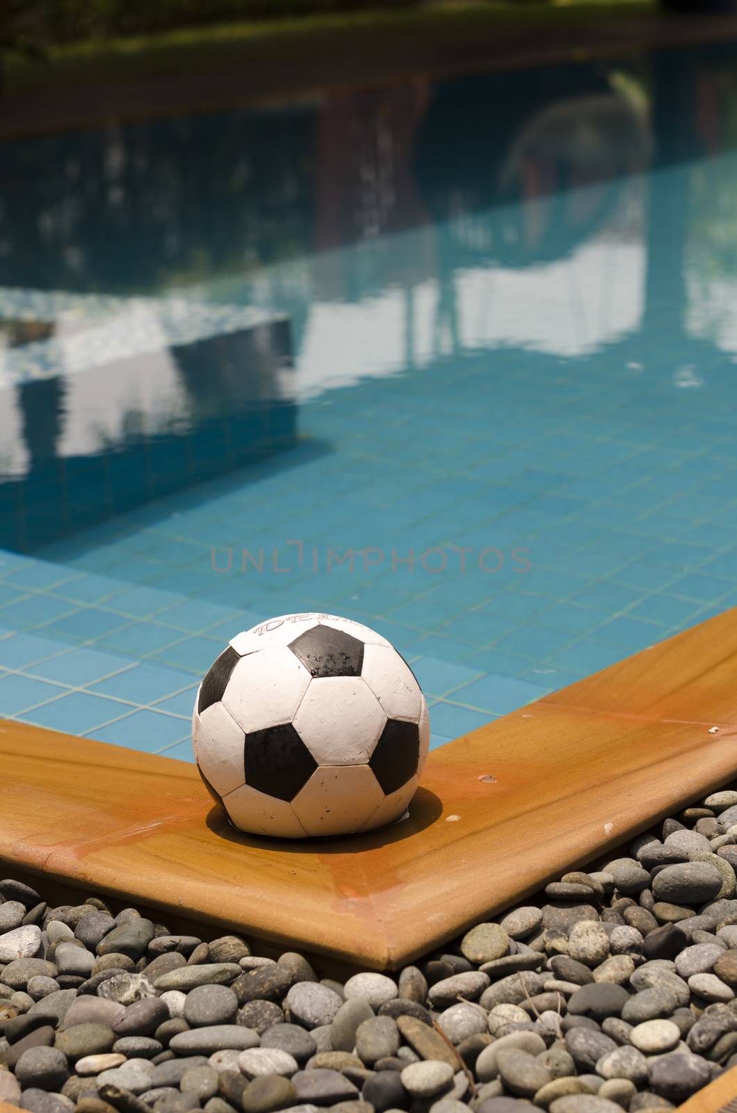 swimming pool and ball