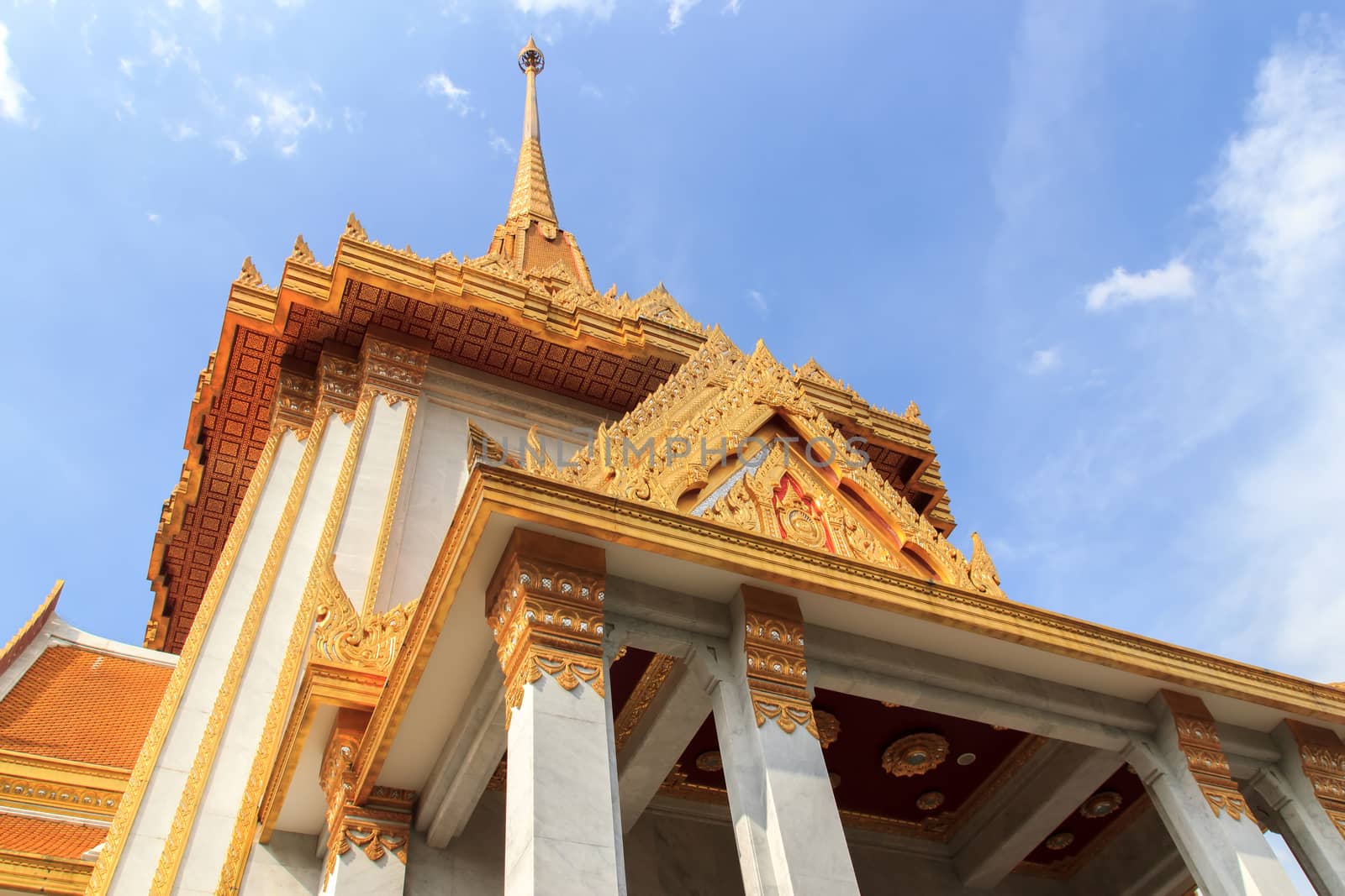 Church of Thailand under the beautiful sky.