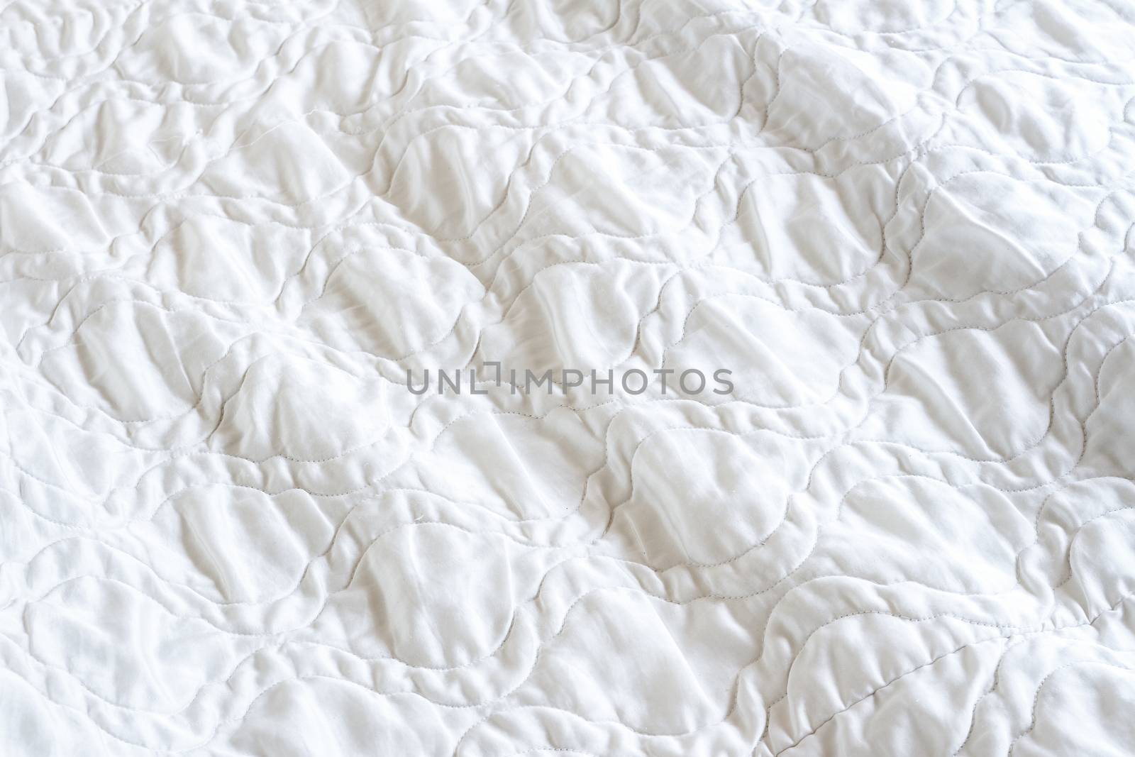 Crumpled white blanket by kasinv