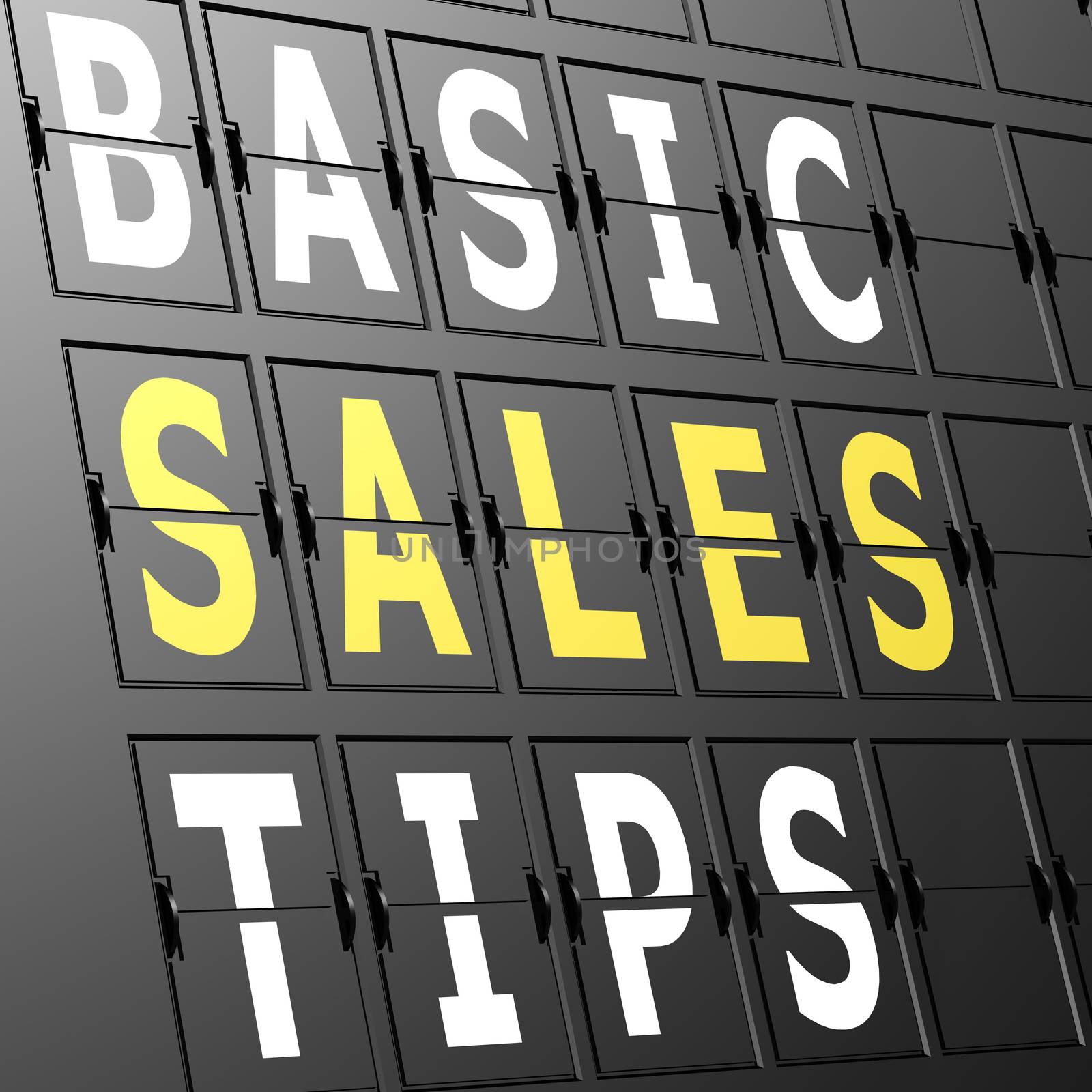 Airport display basic sales tips by tang90246