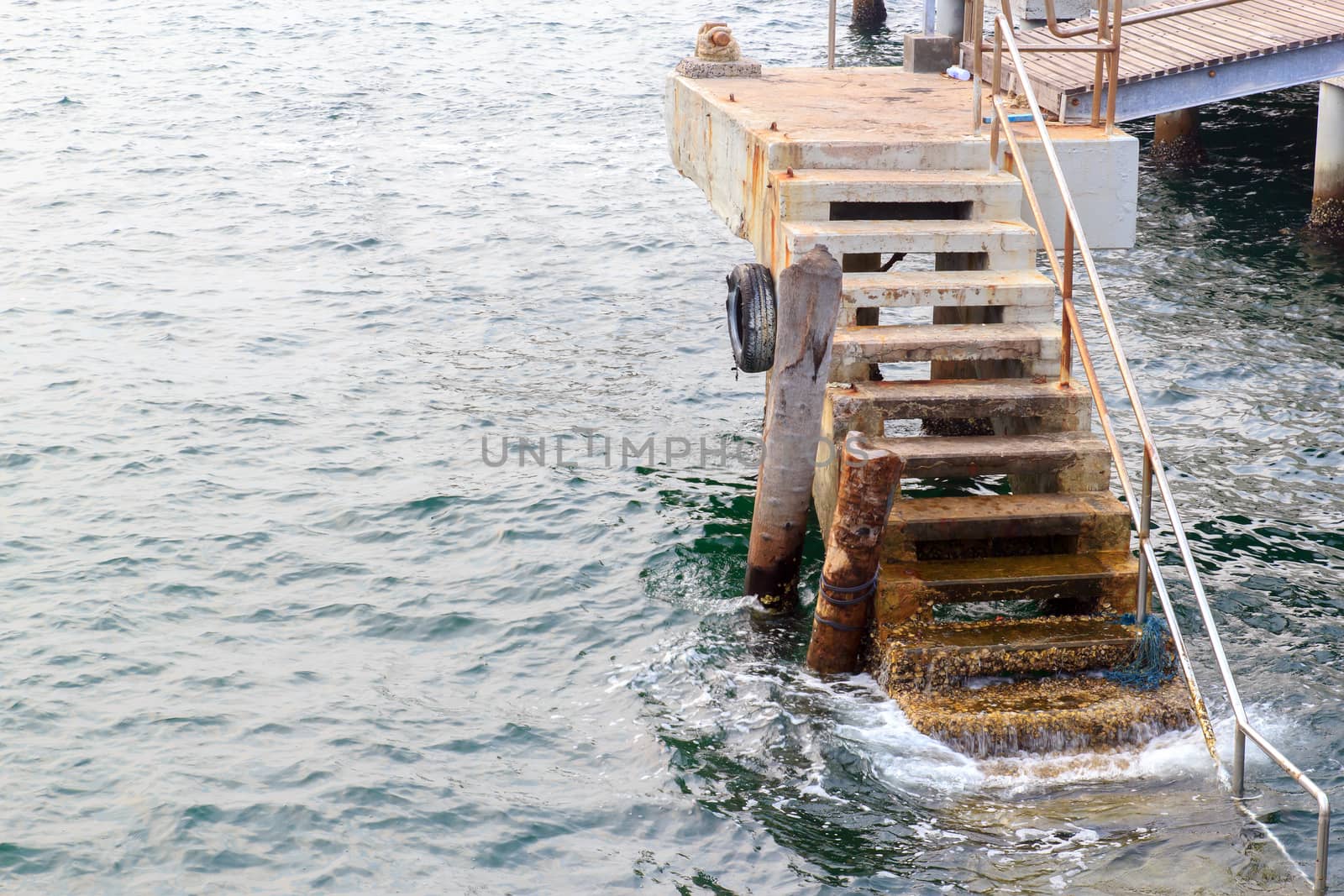 Staircase Harbor is being eroded by Sea water.