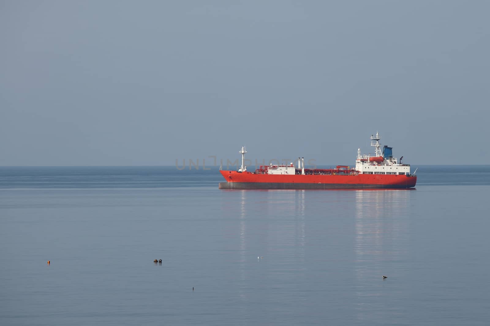 Cargo ship on the water