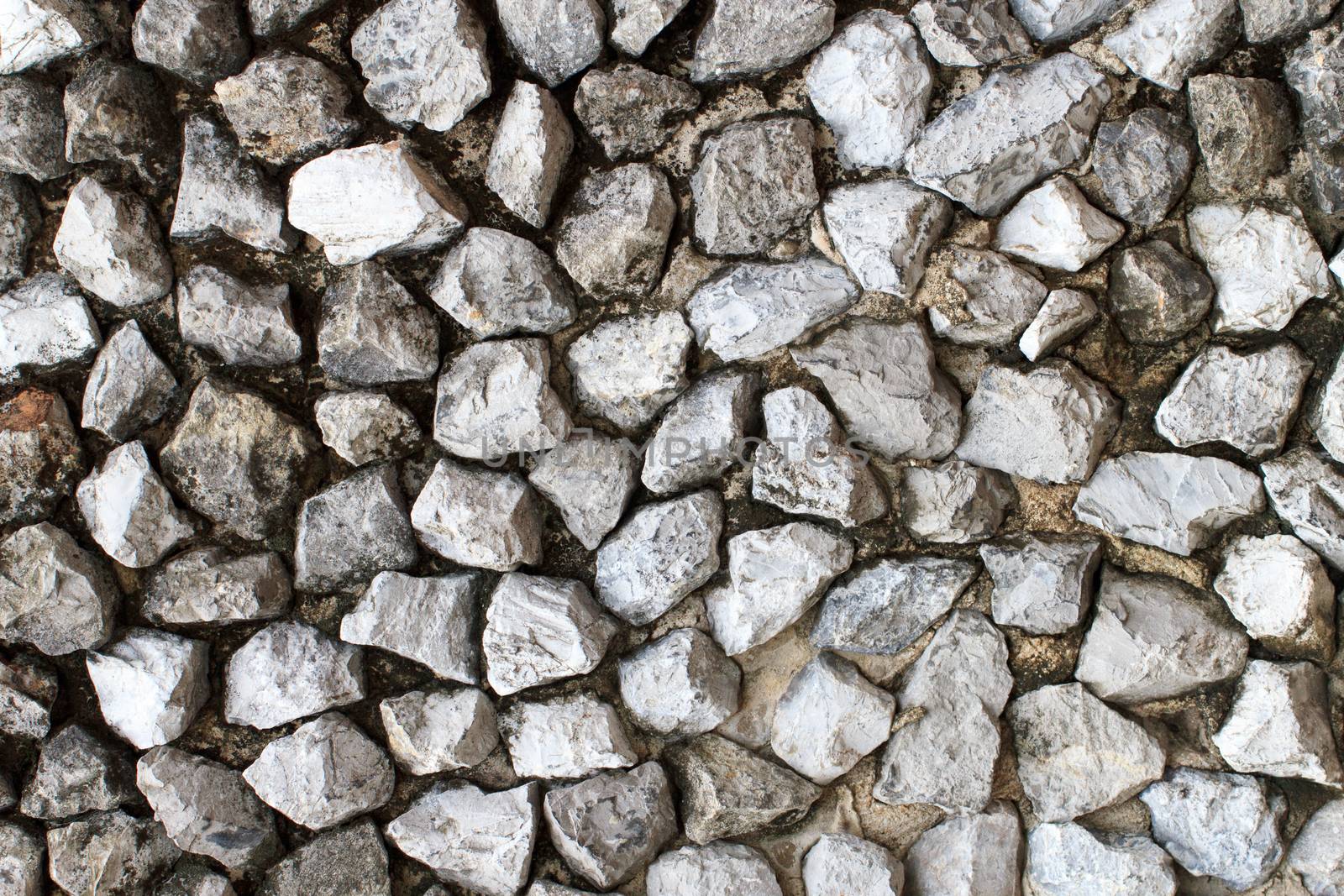 Walls built from natural stone for background image.