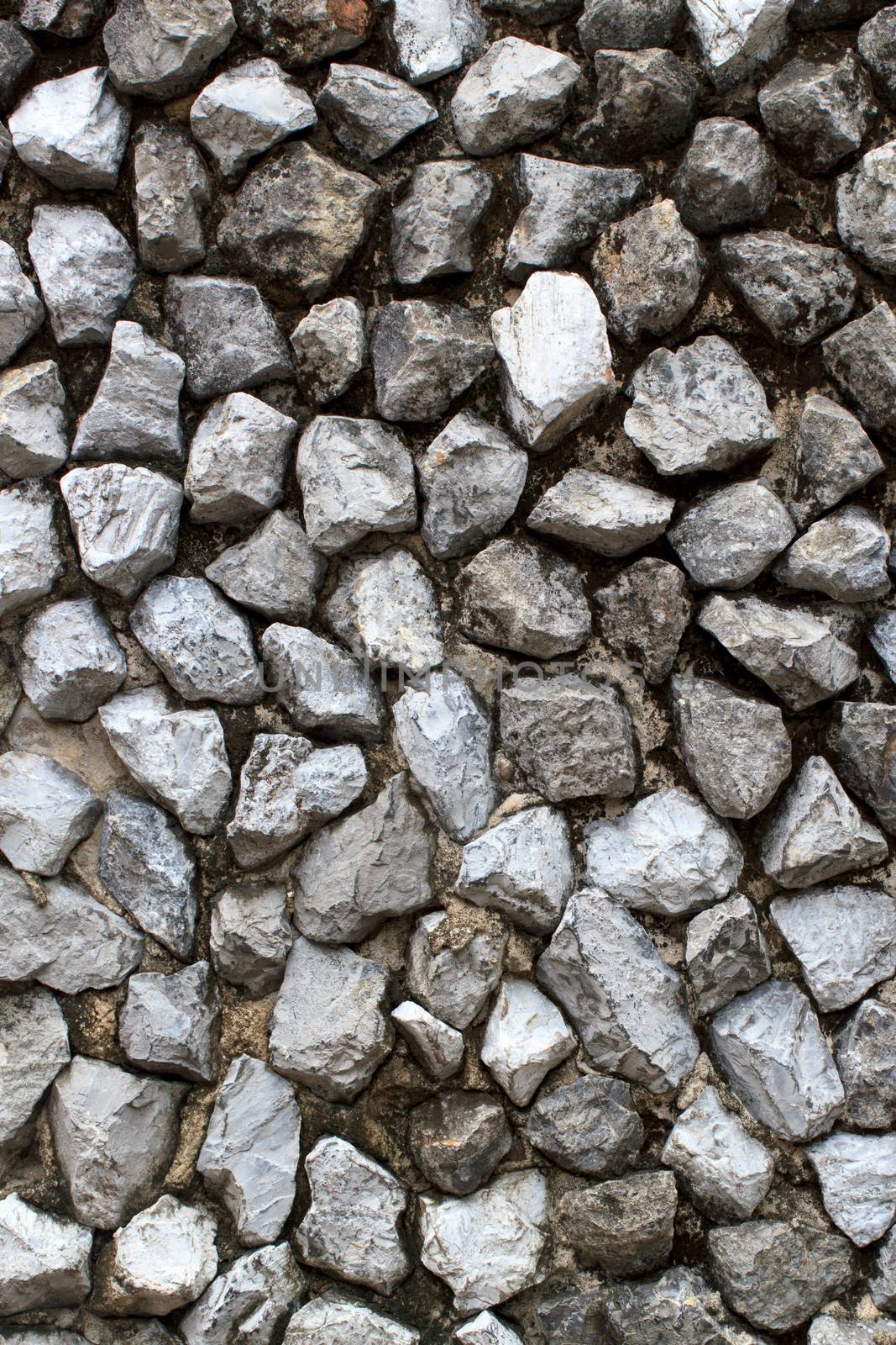 Walls built from natural stone for background image.