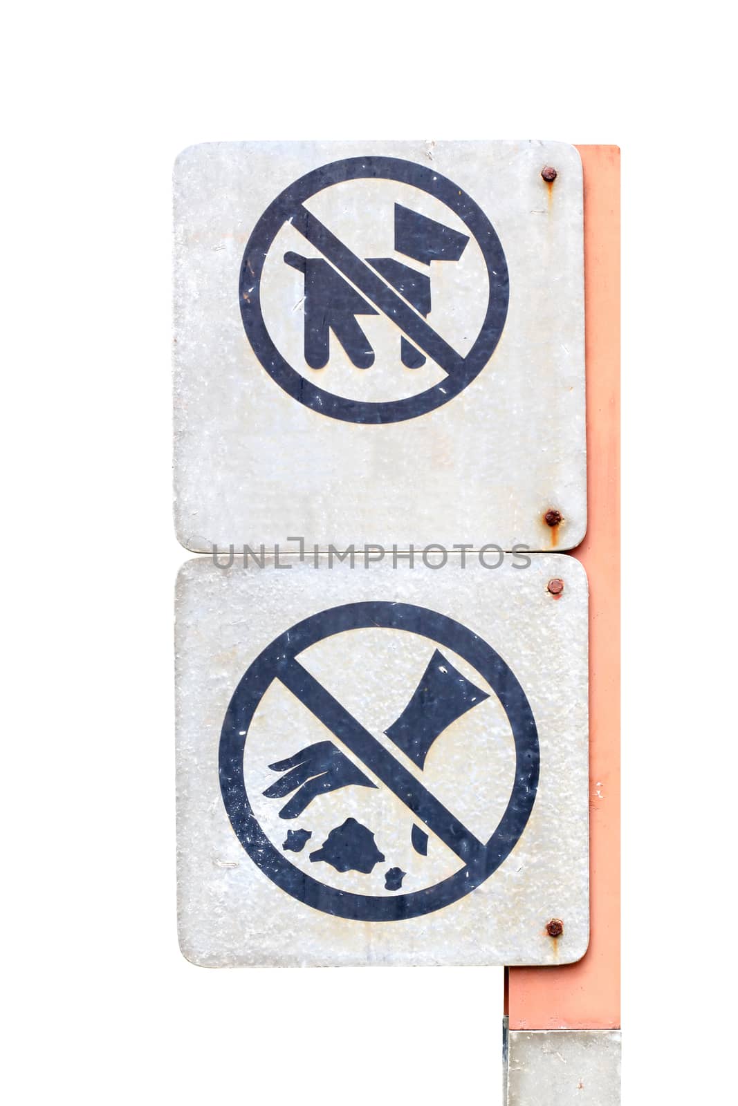 Do not traffic sign isolated on white background.