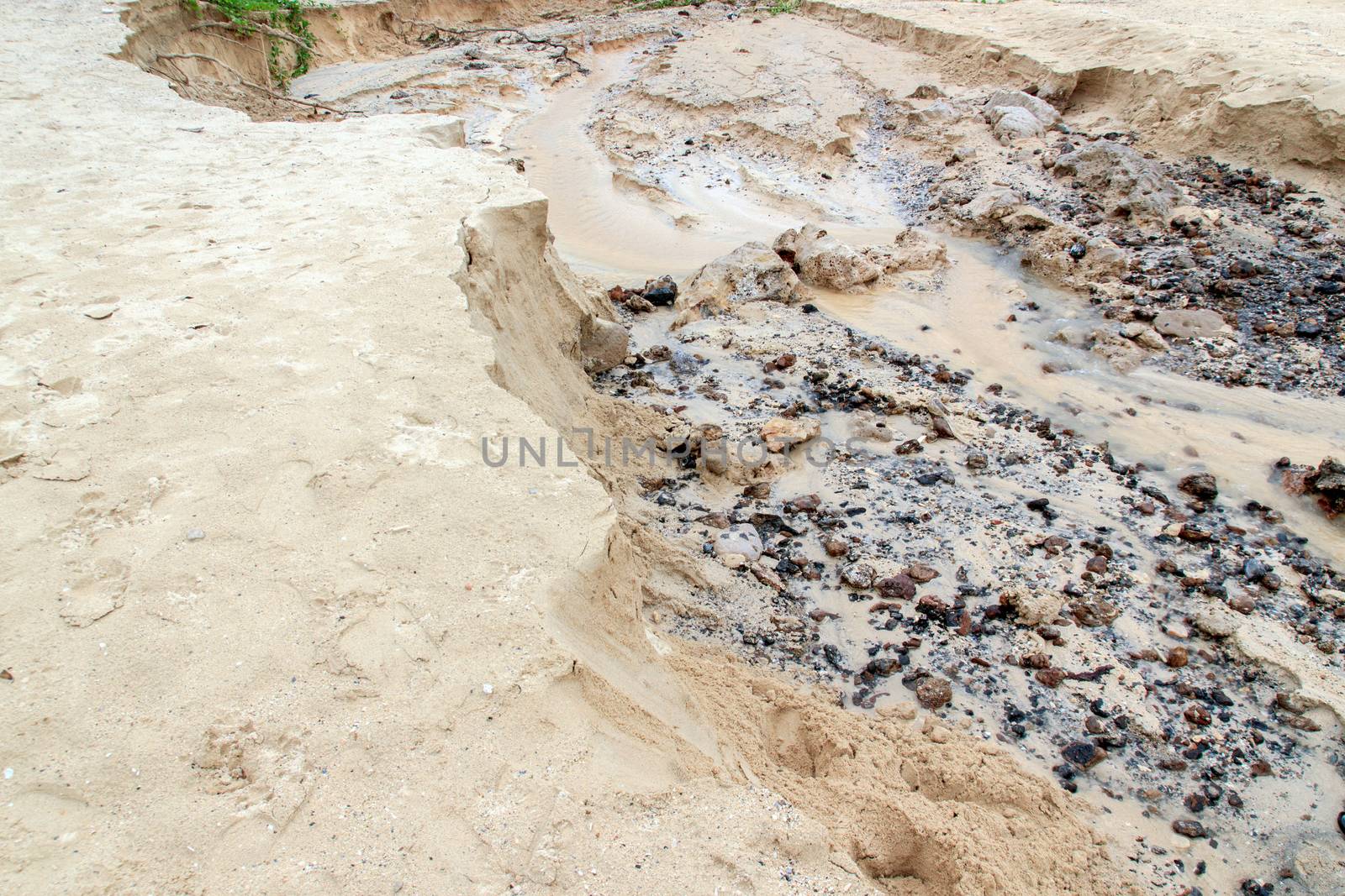 Sand that was eroded over a wide area.