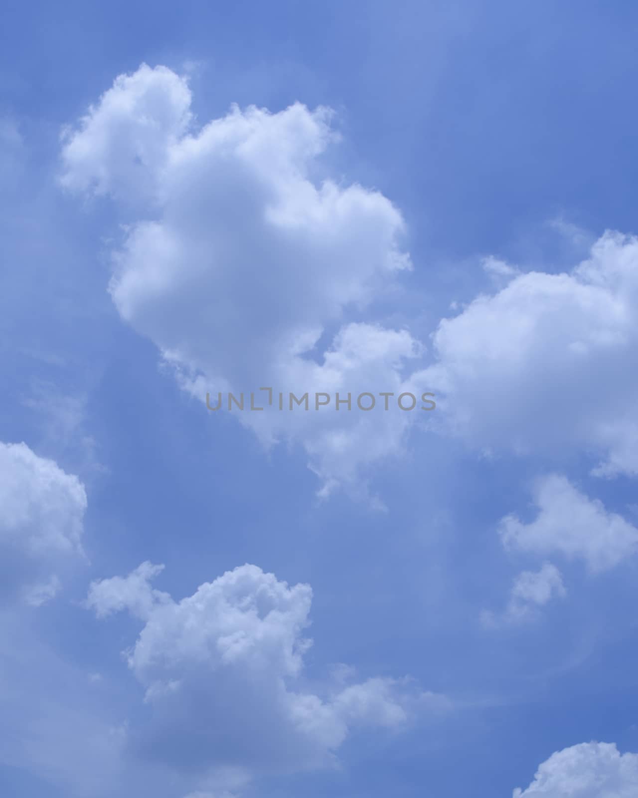 The Cloud in Blue Sky at Noon