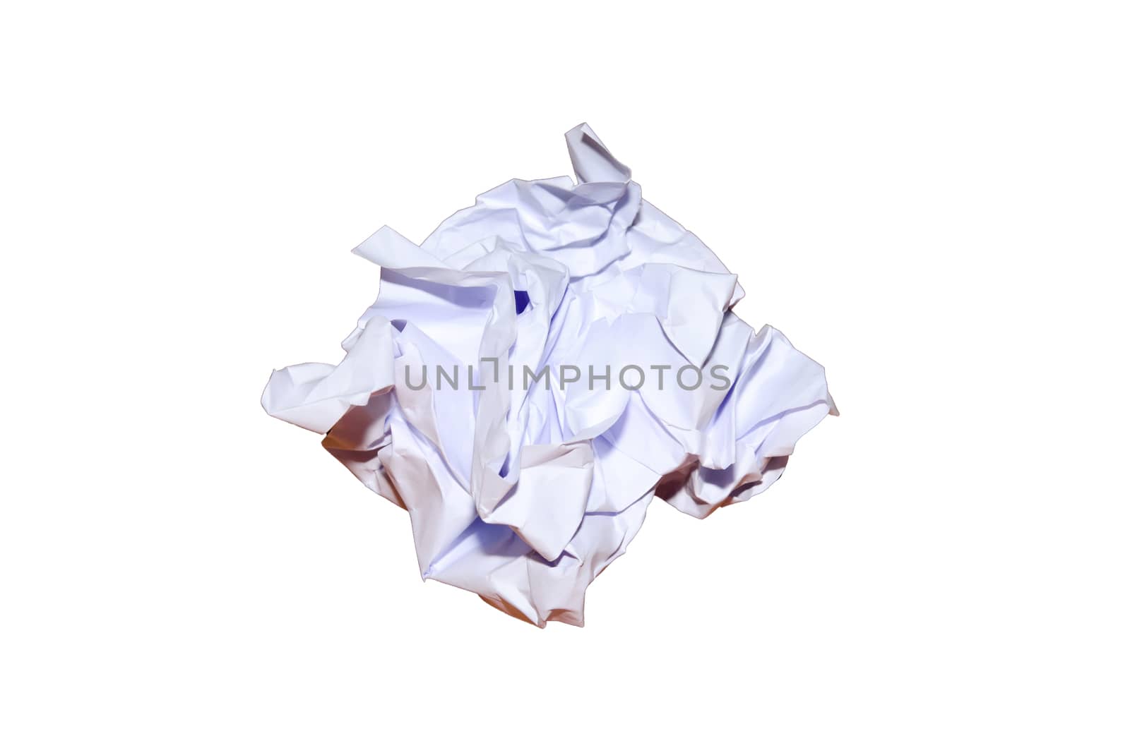 Crumpled white paper by aoo3771