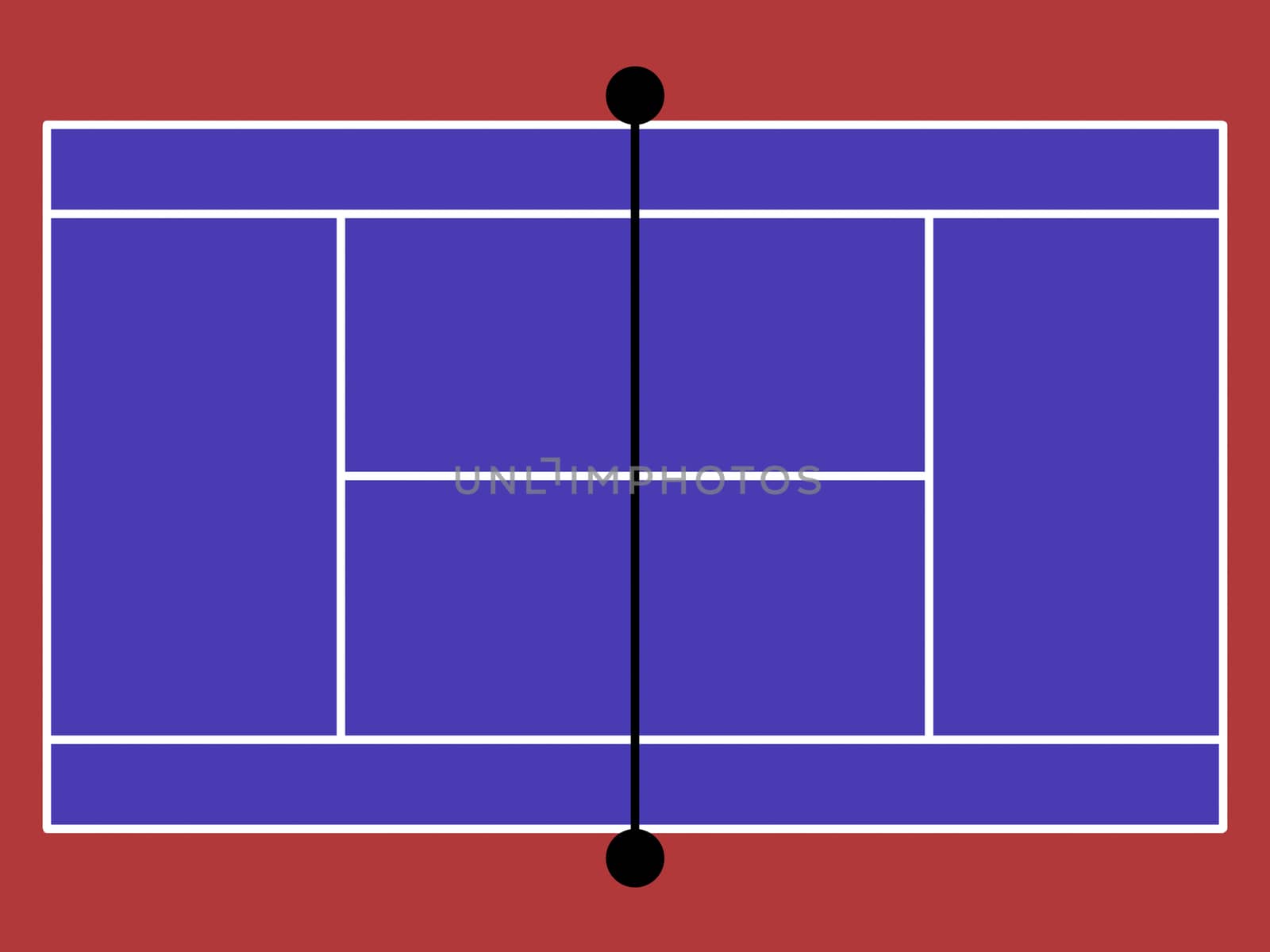 image model of the tennis court