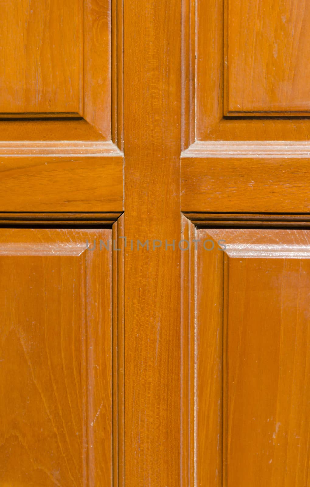 The door that made of wood is classic.