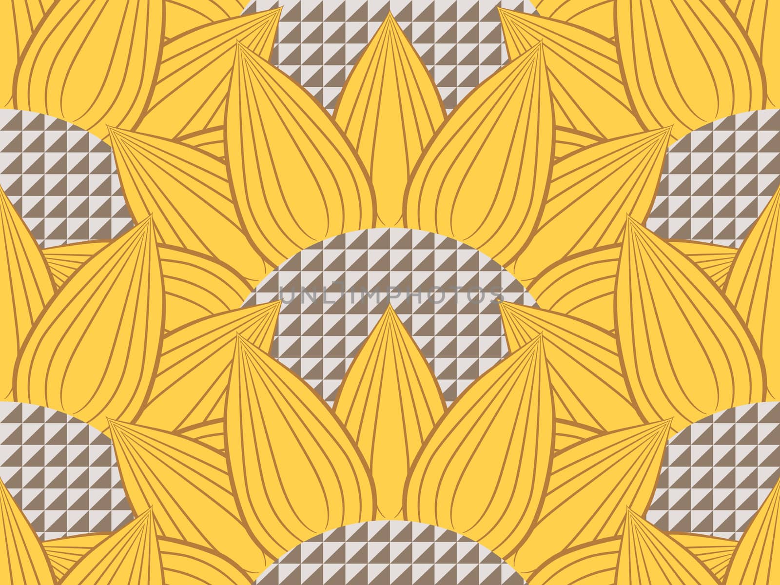 Pattern with sunflowers and Technology by Lixell