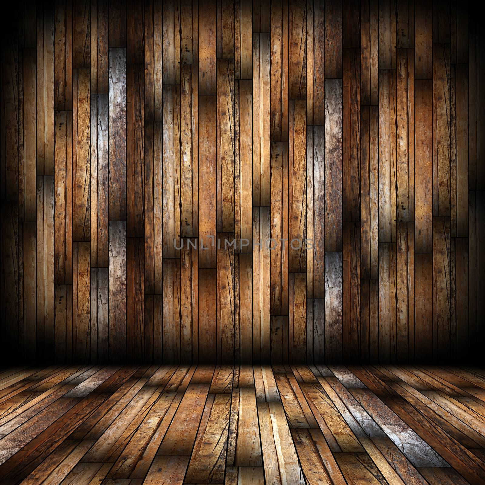 mahogany finish on interior empty architectural  backdrop