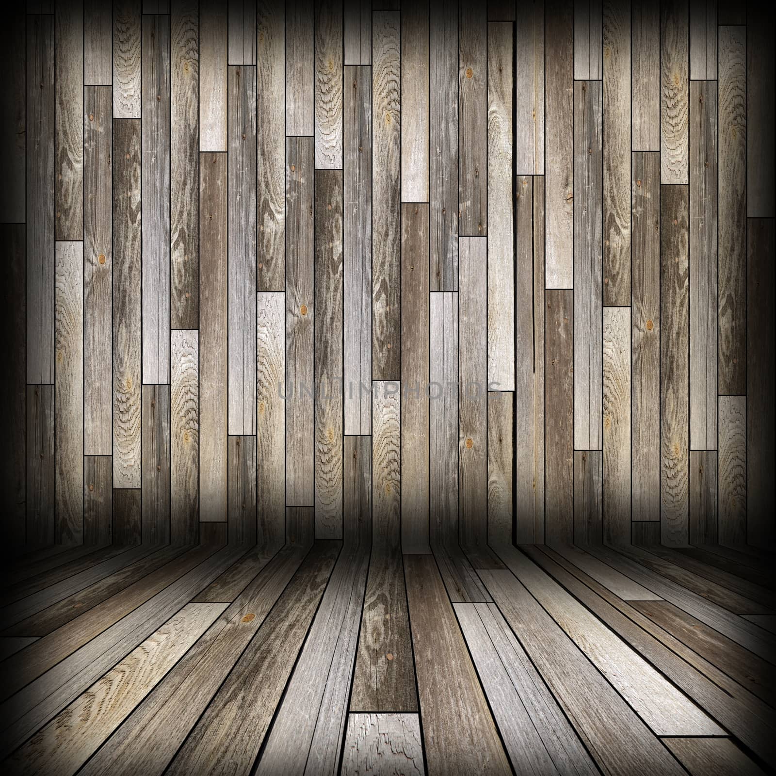 old panels interior  backdrop, spruce weathered planks on wall and floor