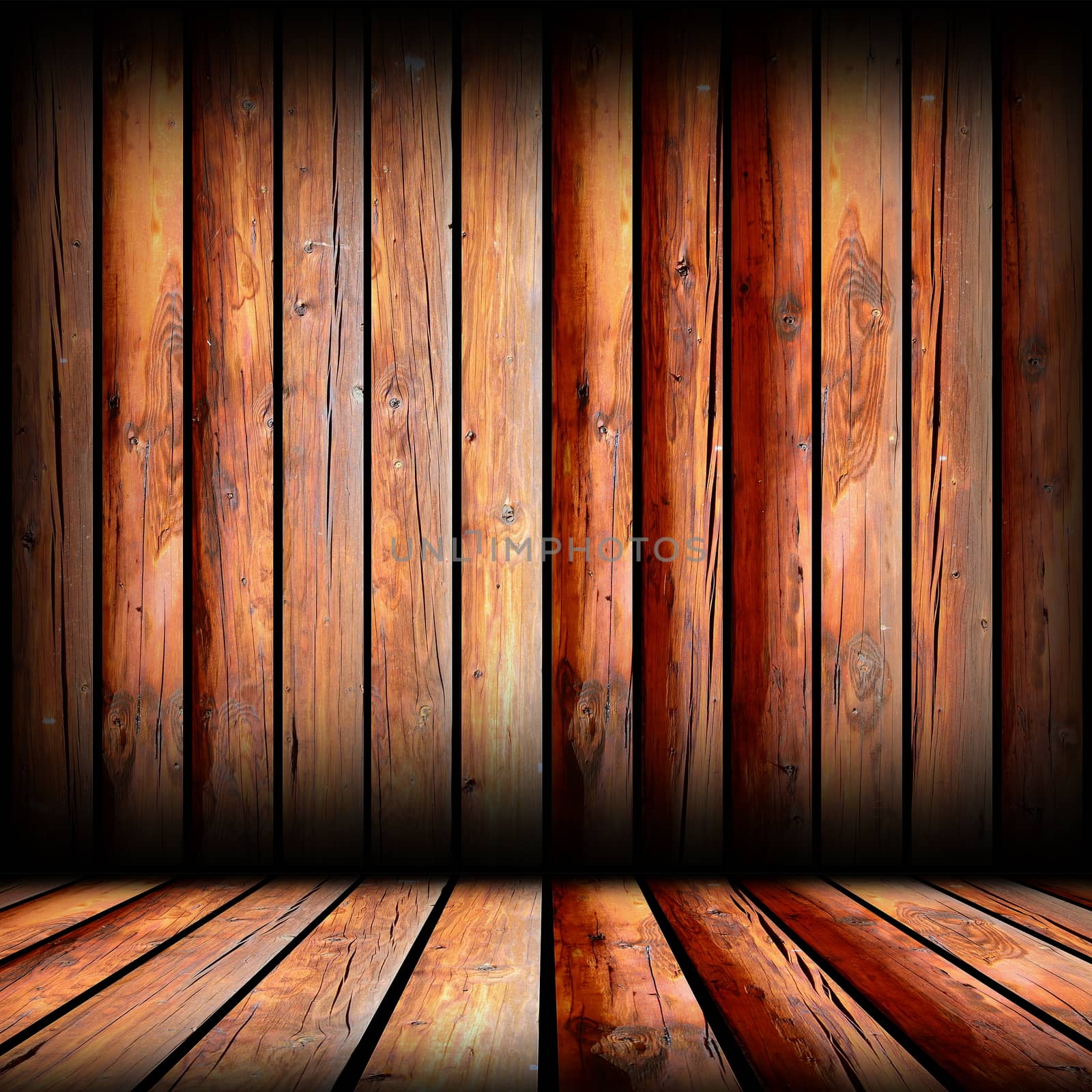 reddish boards on indoor architectural cabin backdrop, wooden finishing
