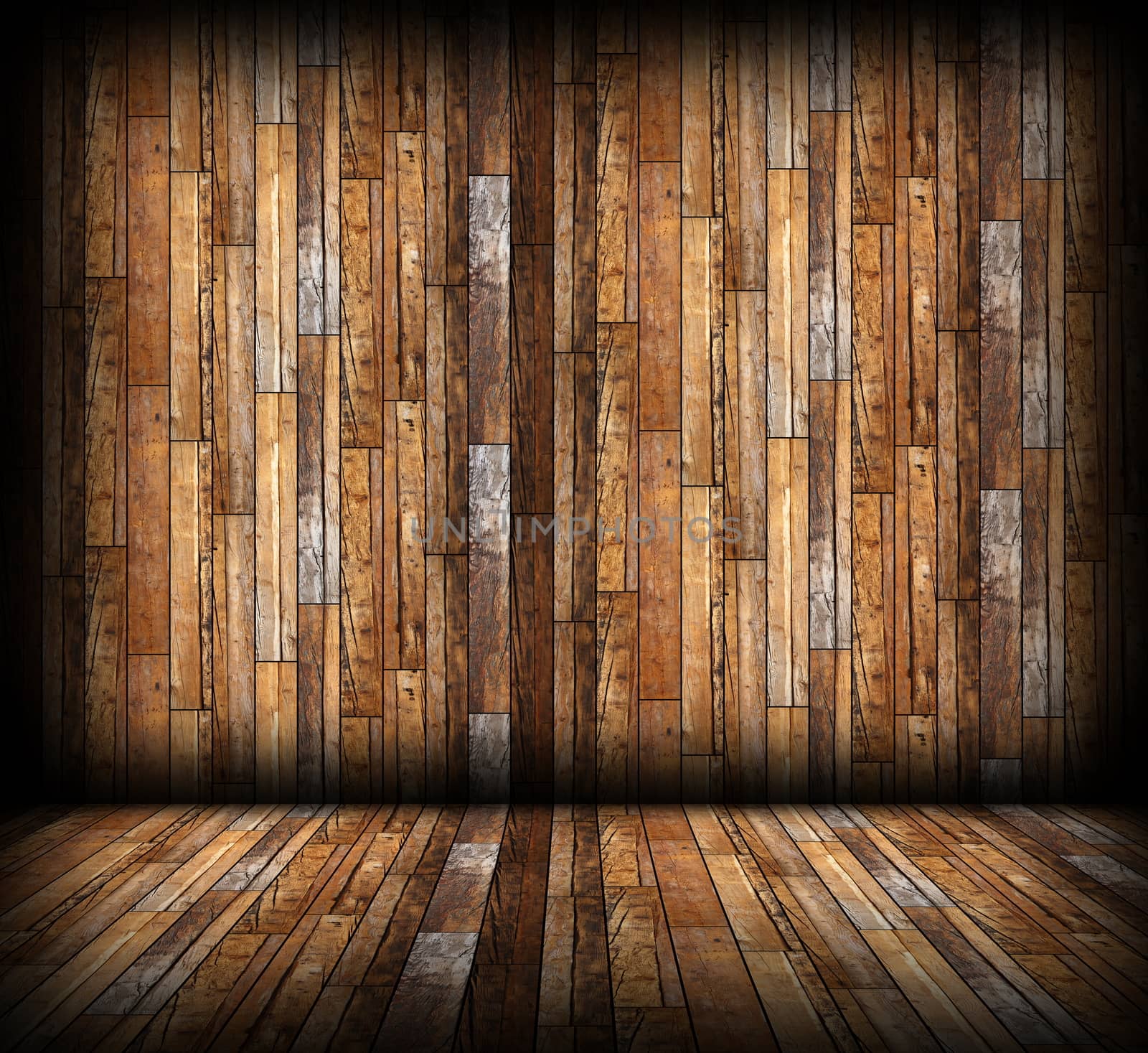 wood boards finishing on indoor background by taviphoto