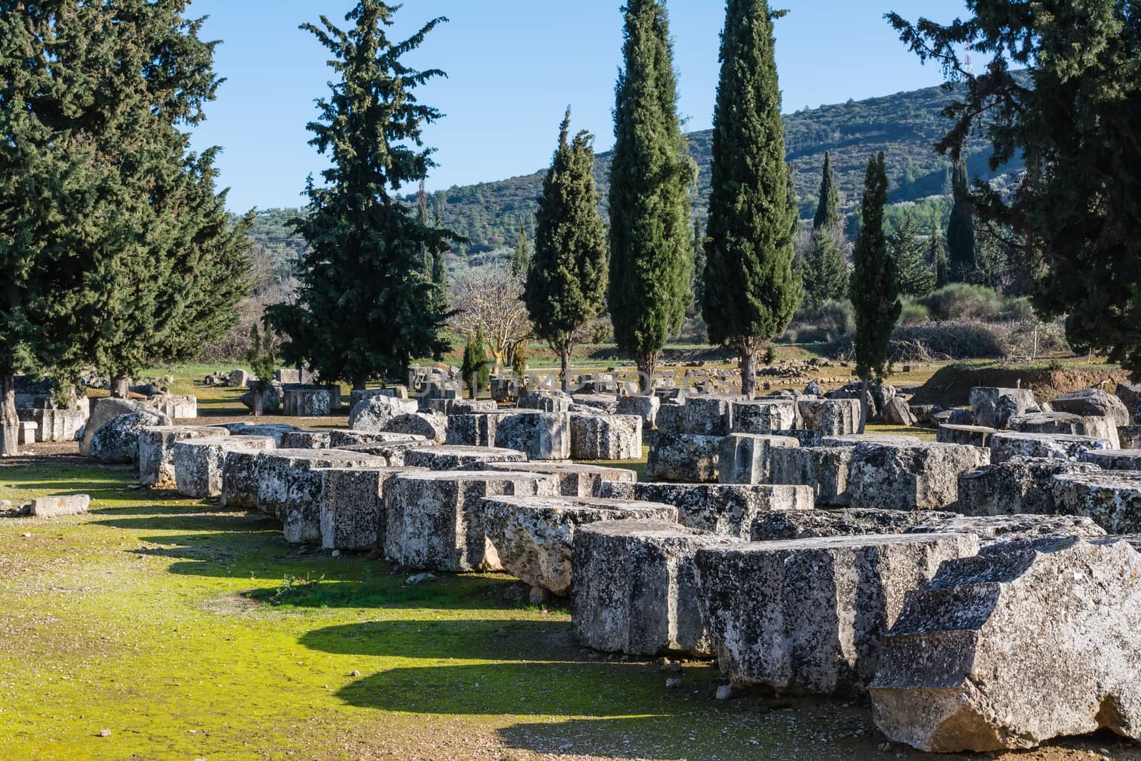 Ruins of the Nemea Archaeological Site, Greece