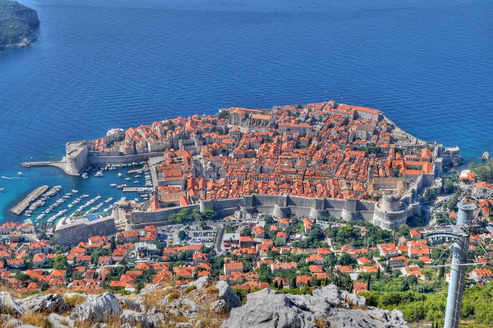 City of Dubrovnik in Croatia from above by anderm