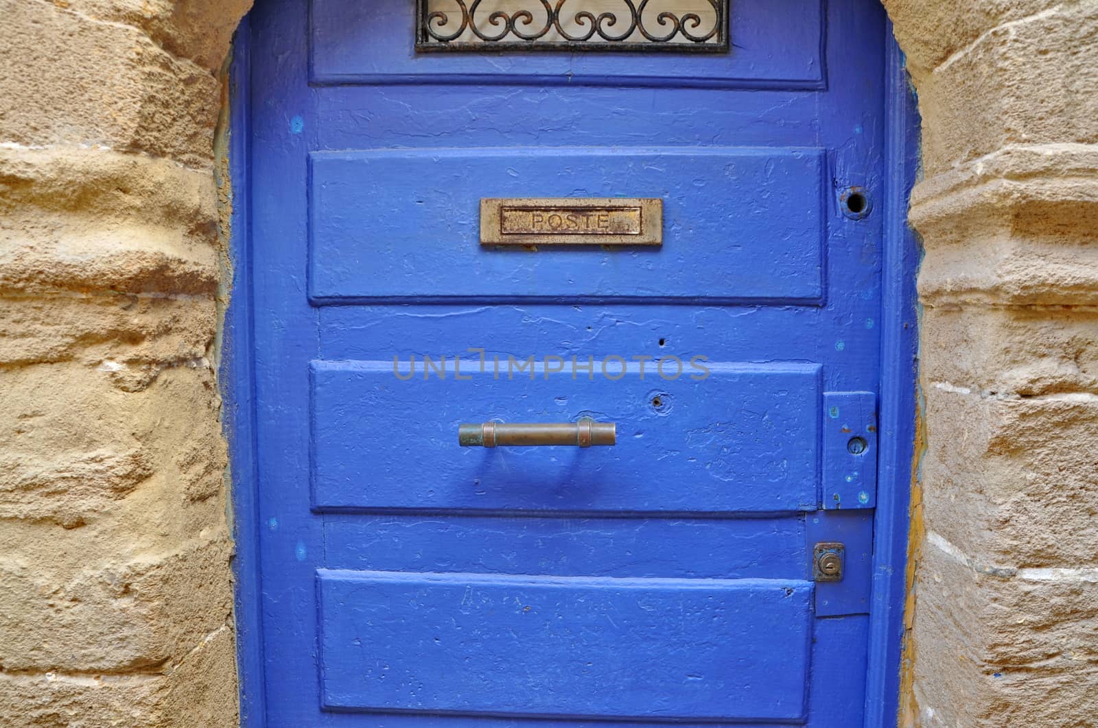 Old blue door by anderm