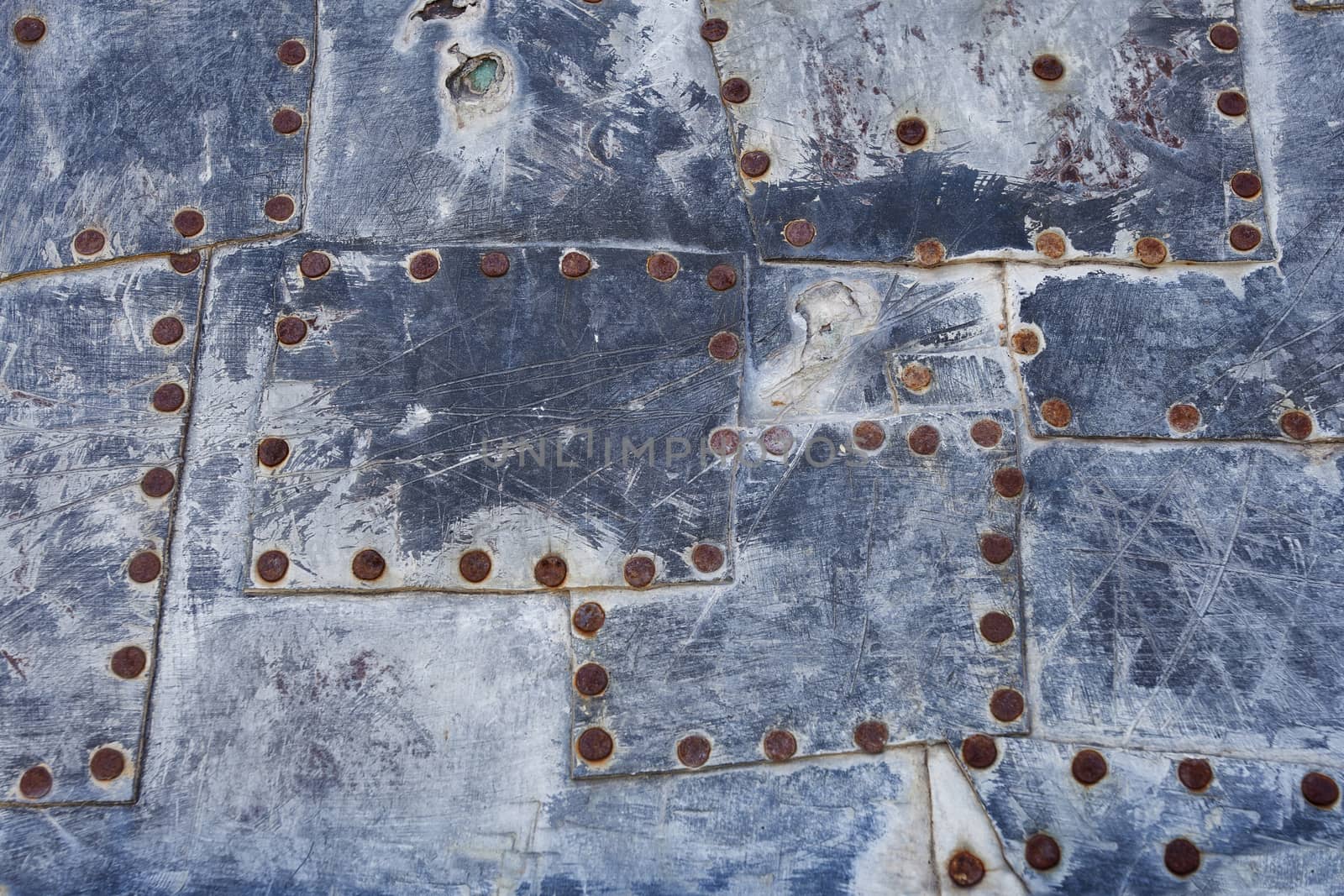 Old Metal Texture with Rivets II by demachy