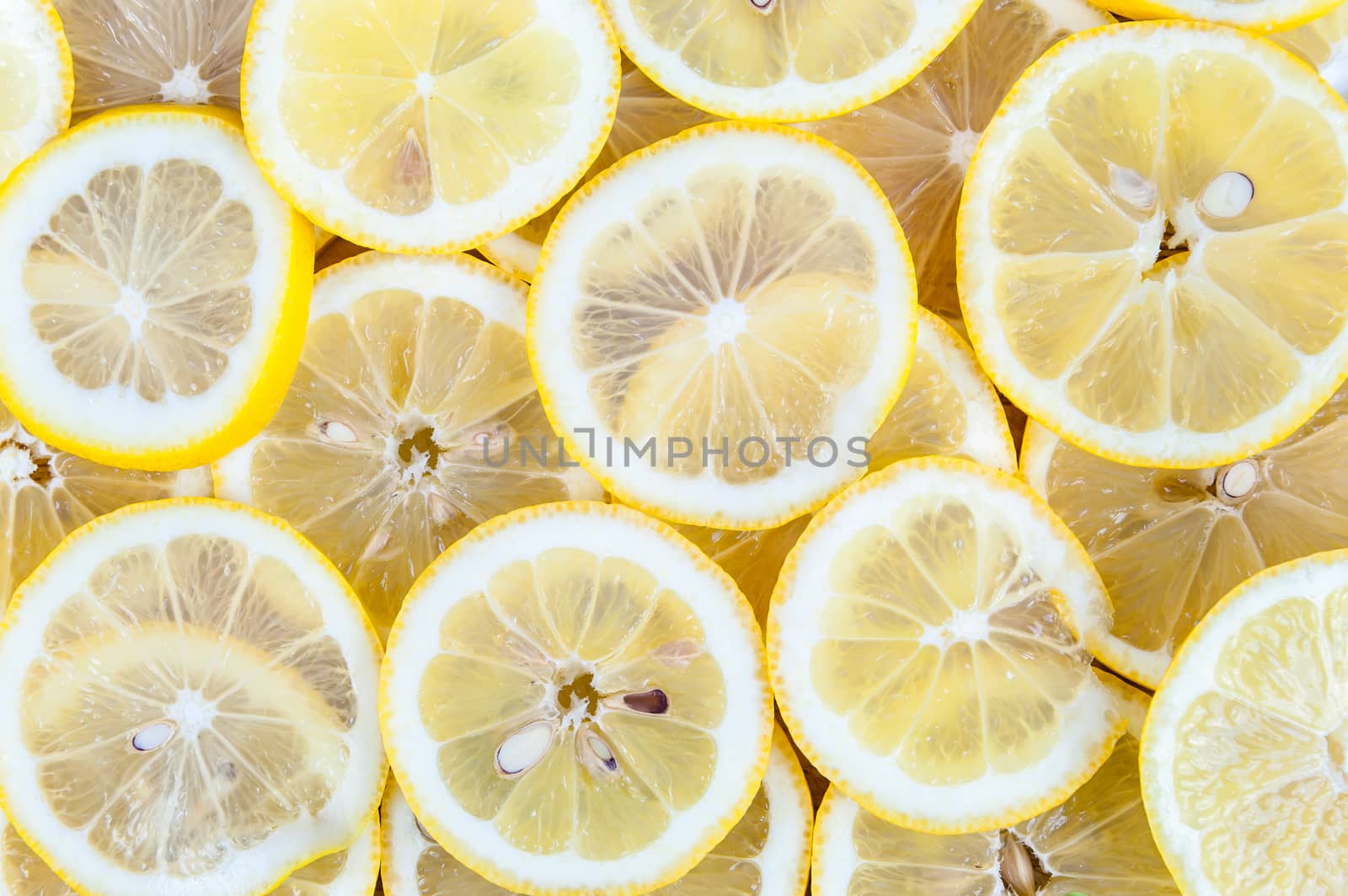 Background of lemon slices by mkos83