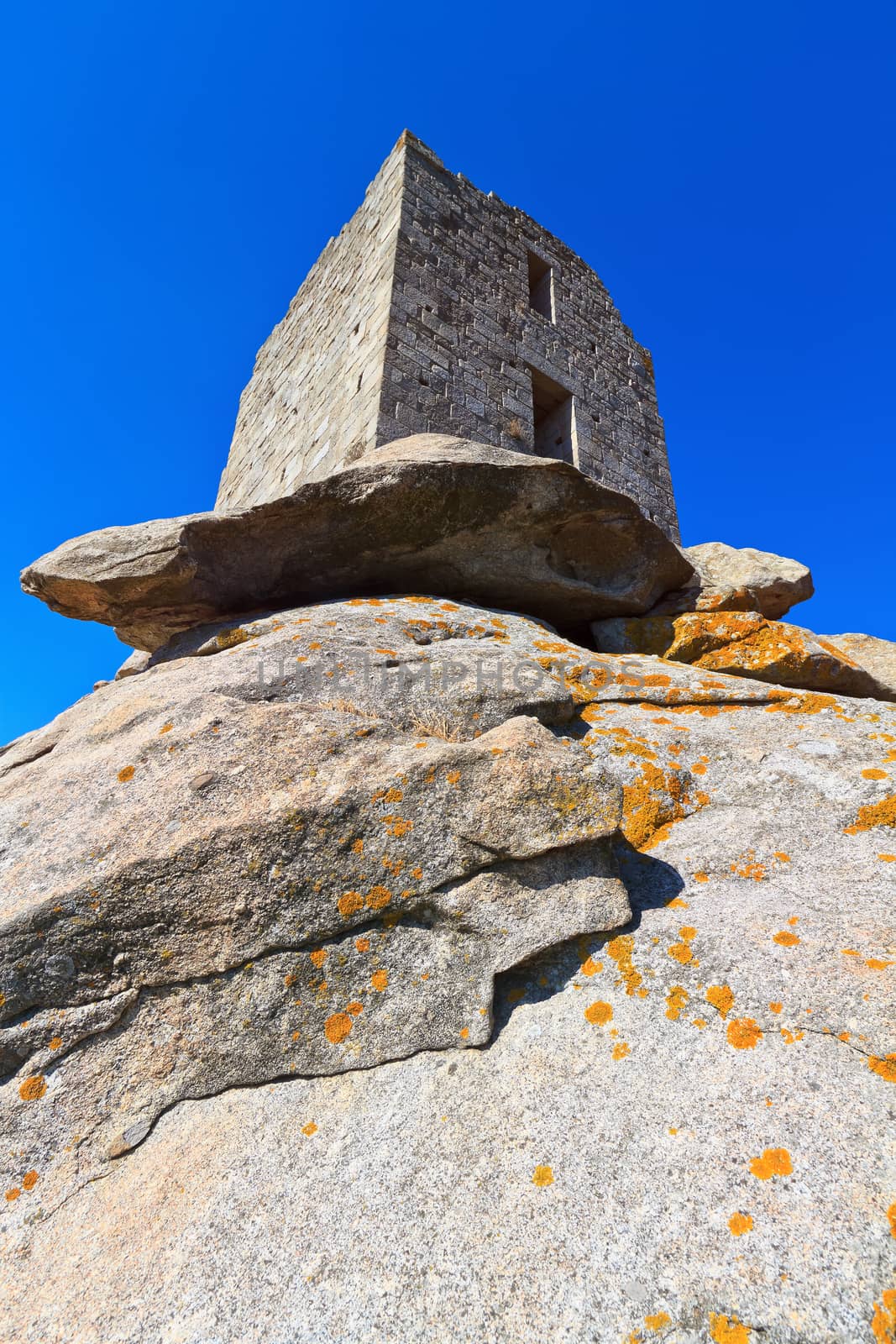 ancient San Giovanni sighting tower in Elba island, Tuscany. Italy