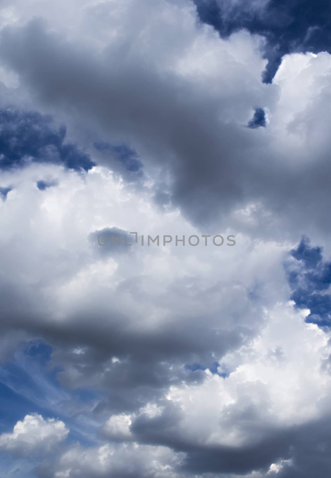 Fluffy Cloudy Blue Sky Scape 051 by kobfujar