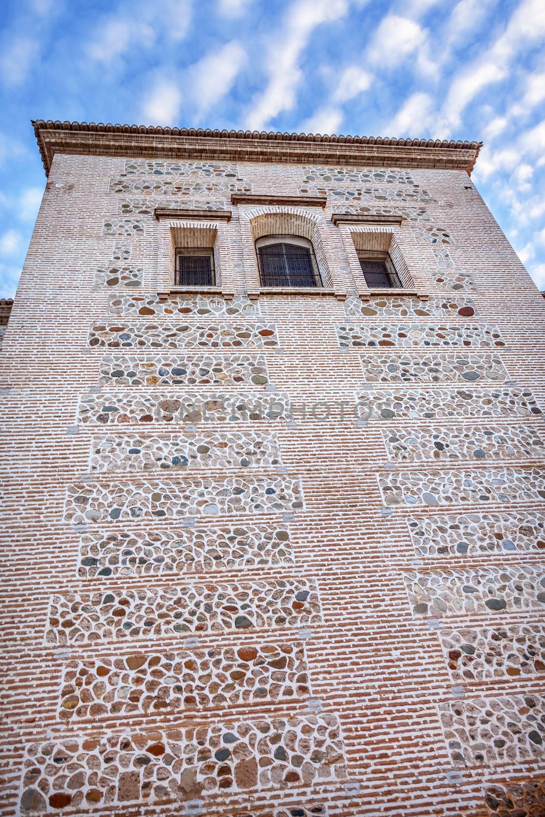 Santa Maria Church Wall Alhambra Granada Andalusia Spain by bill_perry