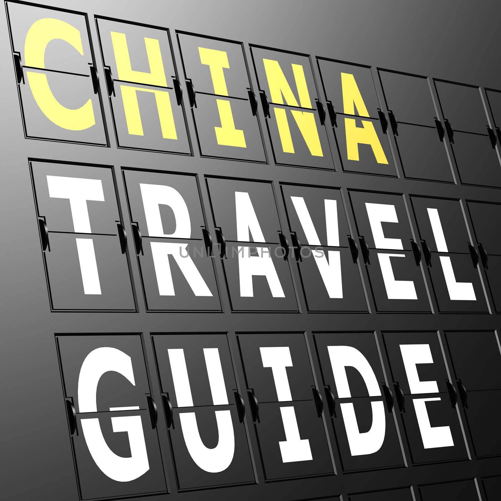 Airport display China travel guide by tang90246