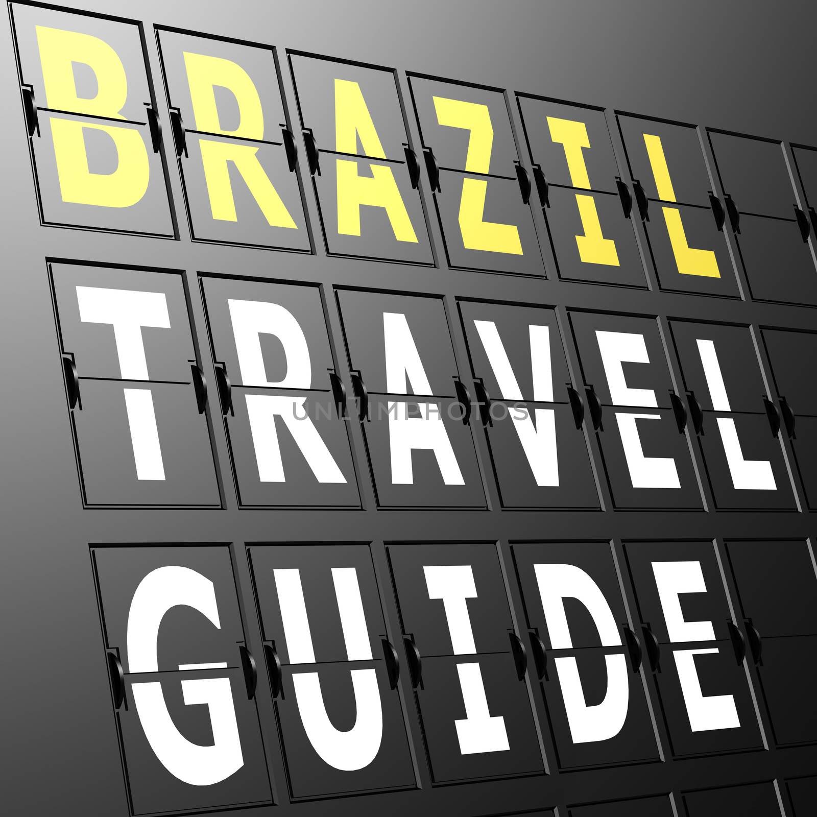 Airport display Brazil travel guide by tang90246