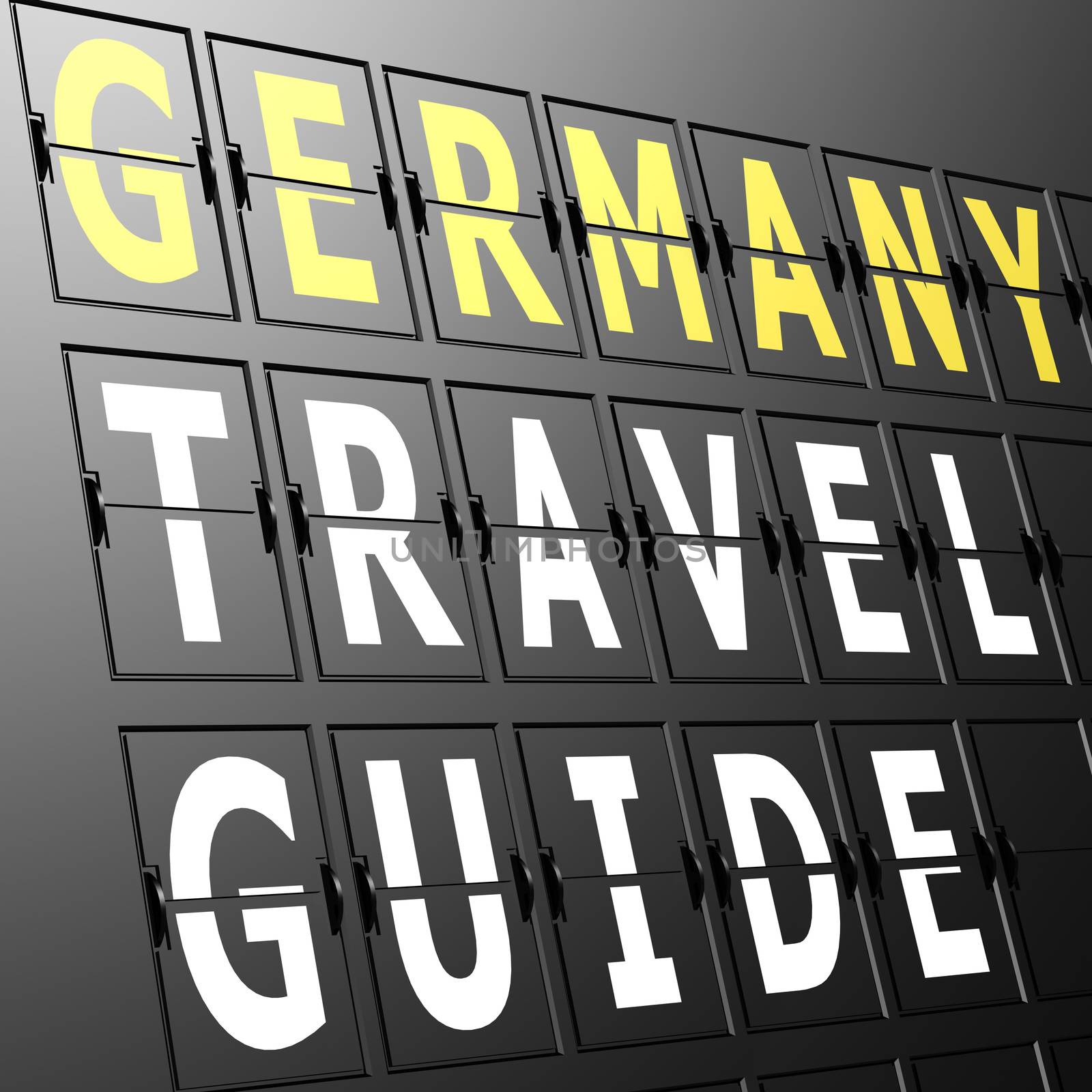 Airport display Germany travel guide by tang90246