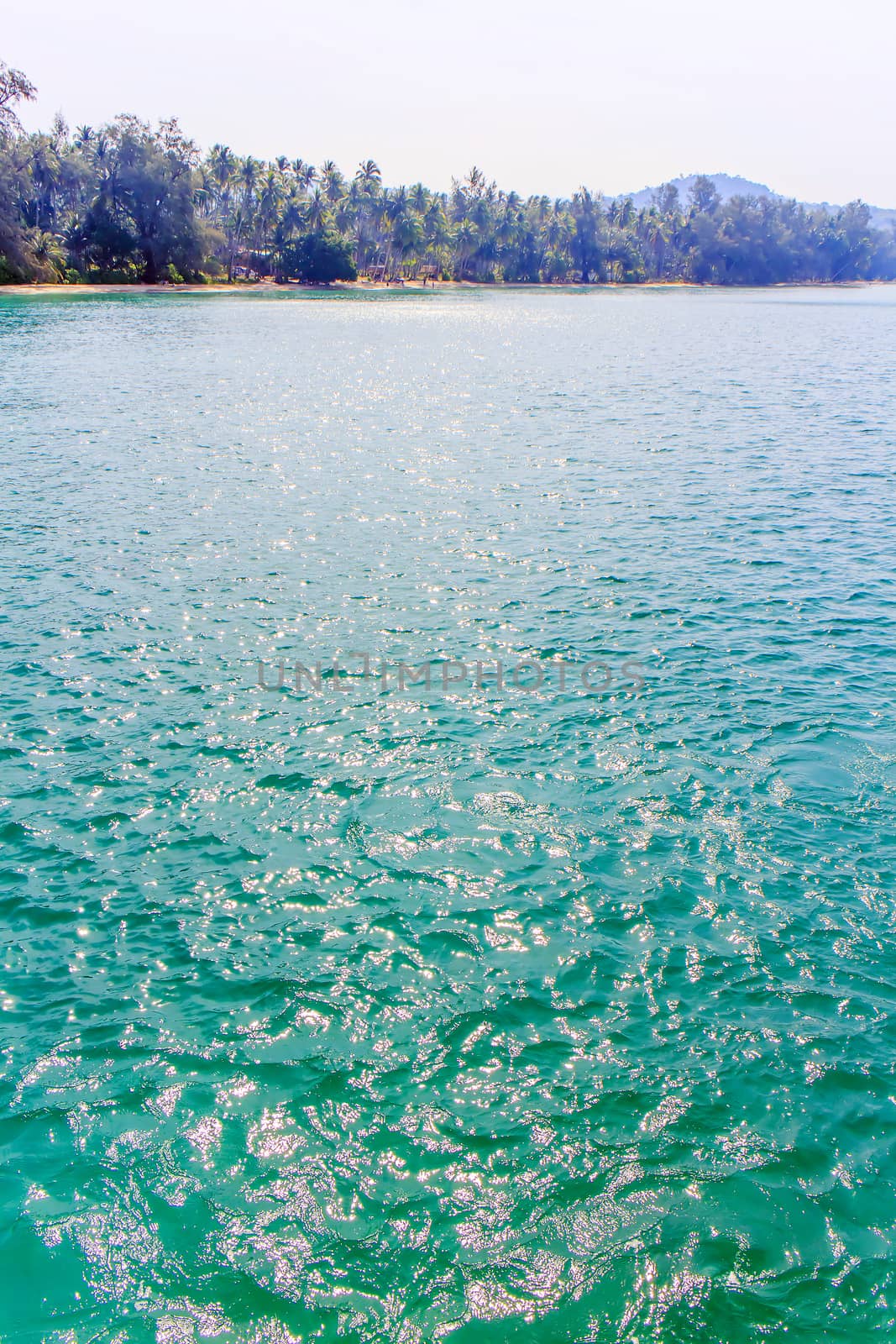 The scenic sea view from the Island.