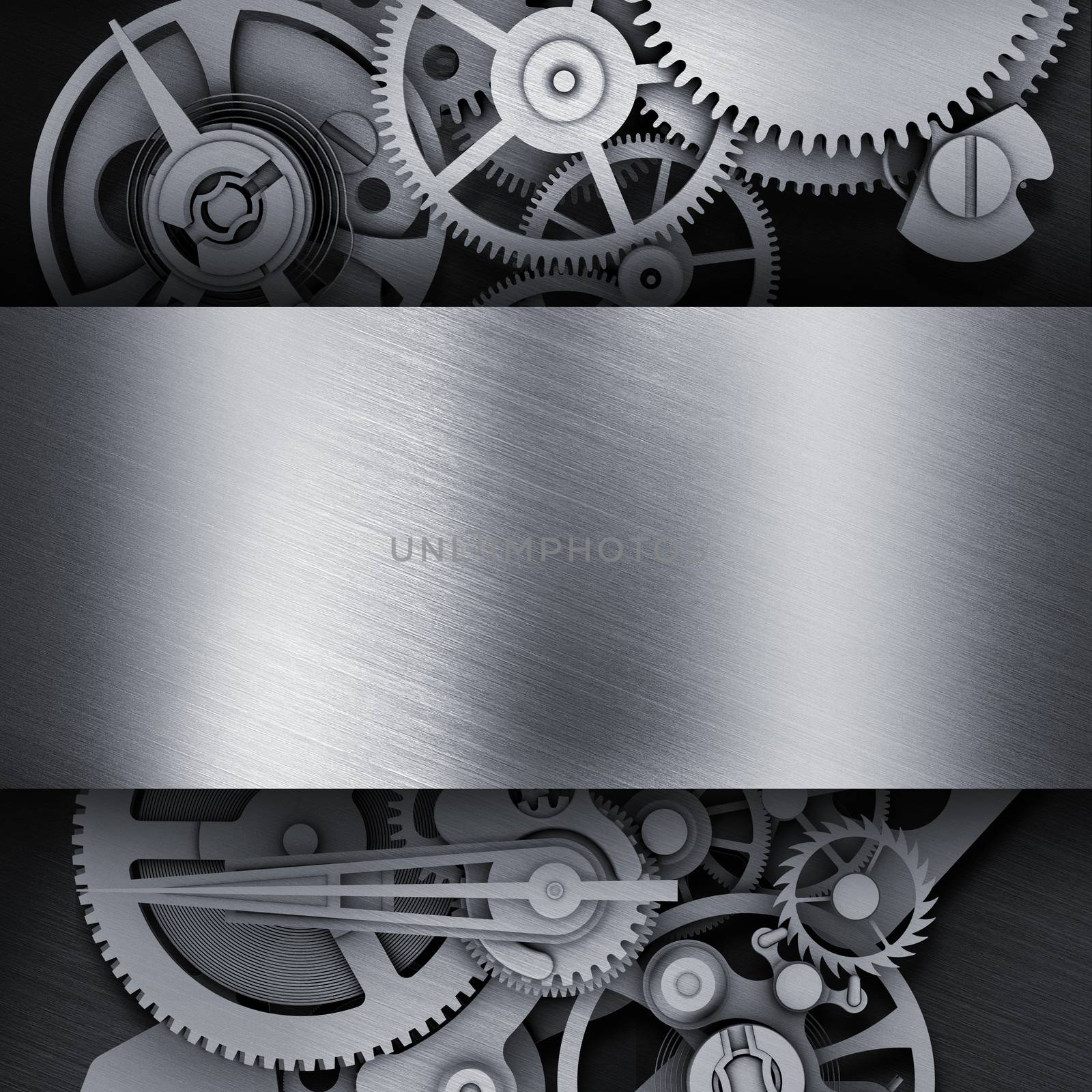 Gear in a metal frame by cherezoff