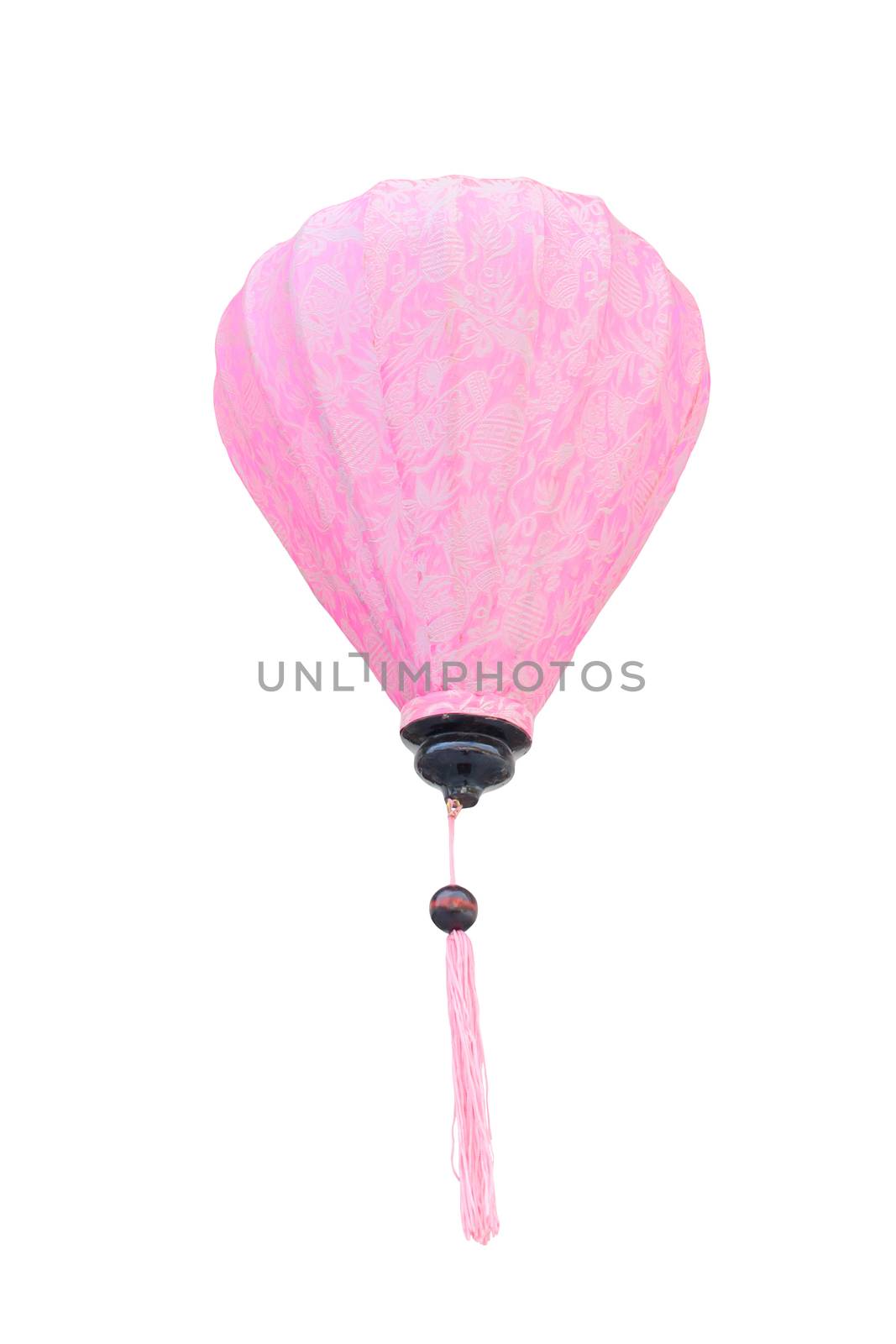 Chinese lantern light, isolated over white background 