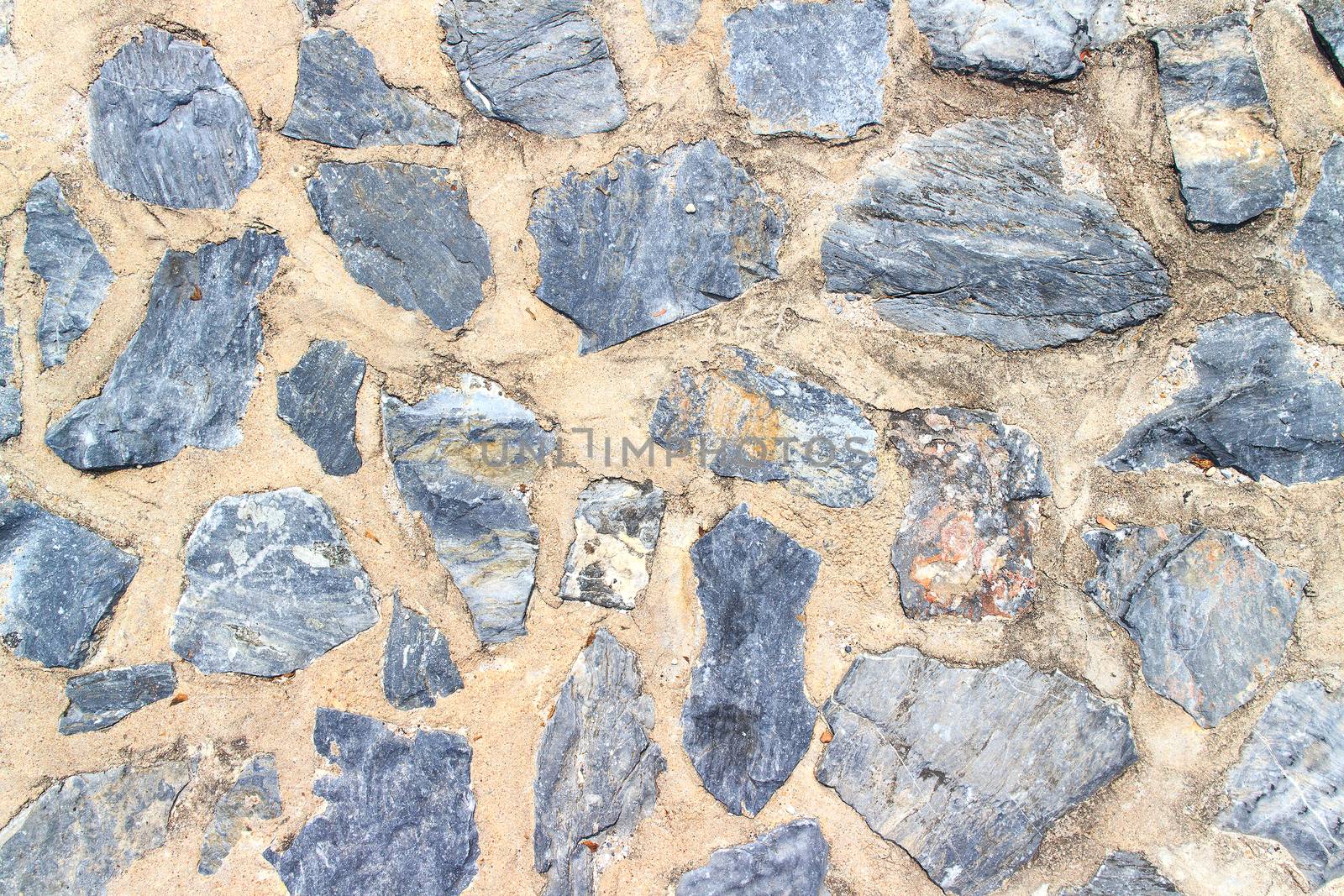 Floor built from natural stone for background image.